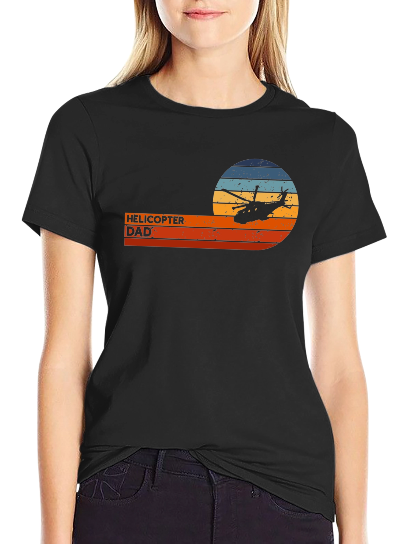 Helicopter Dad T-Shirt - Retro Style