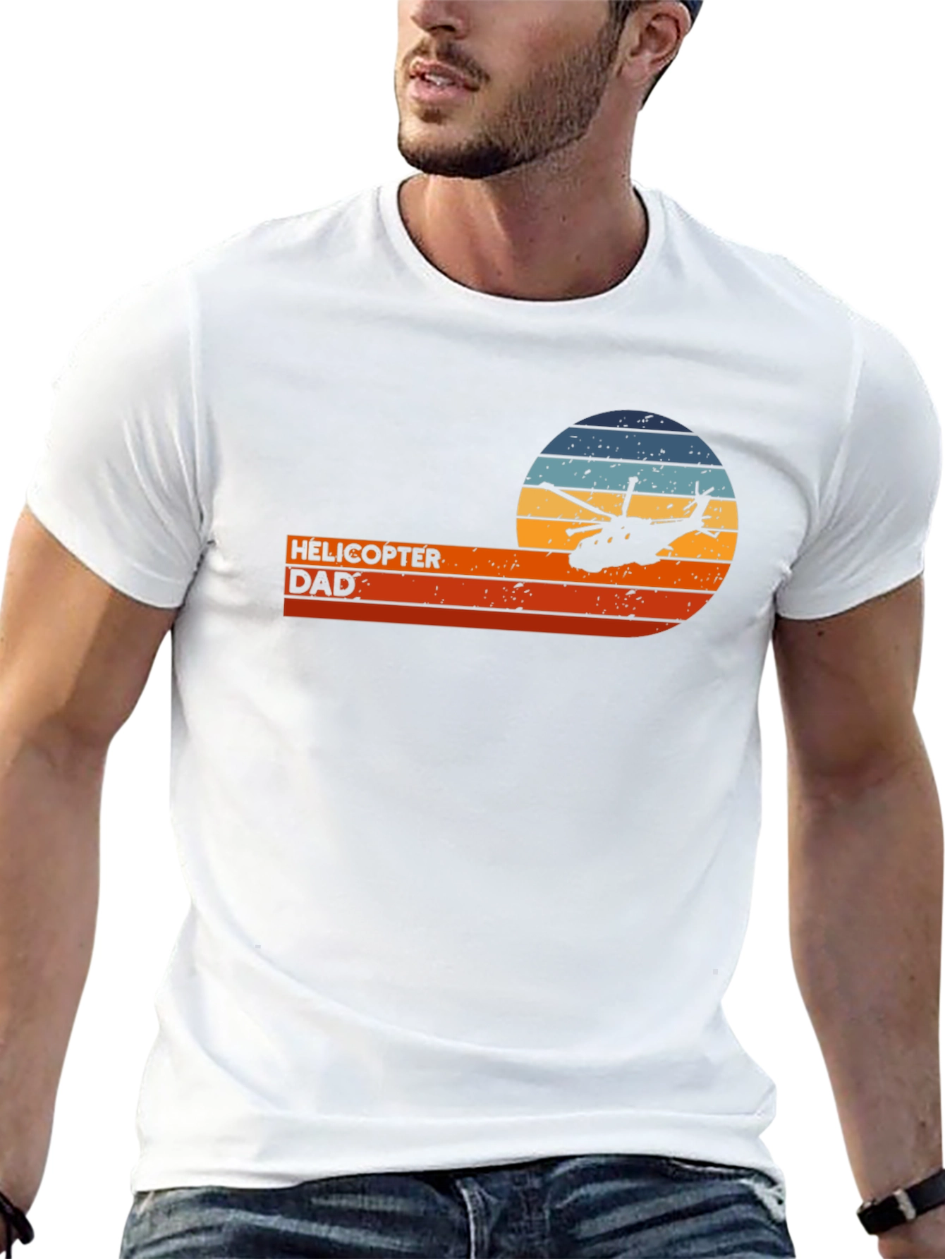 Helicopter Dad T-Shirt - Retro Style