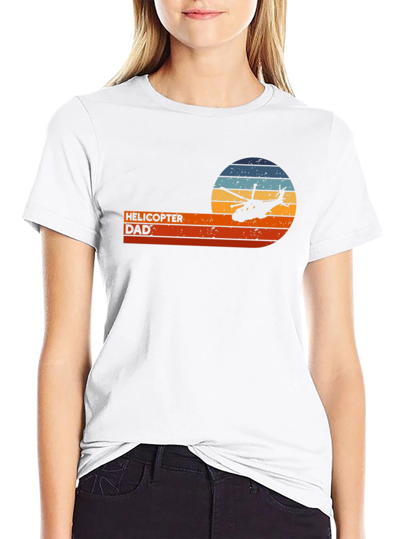 Helicopter Dad T-Shirt - Retro Style
