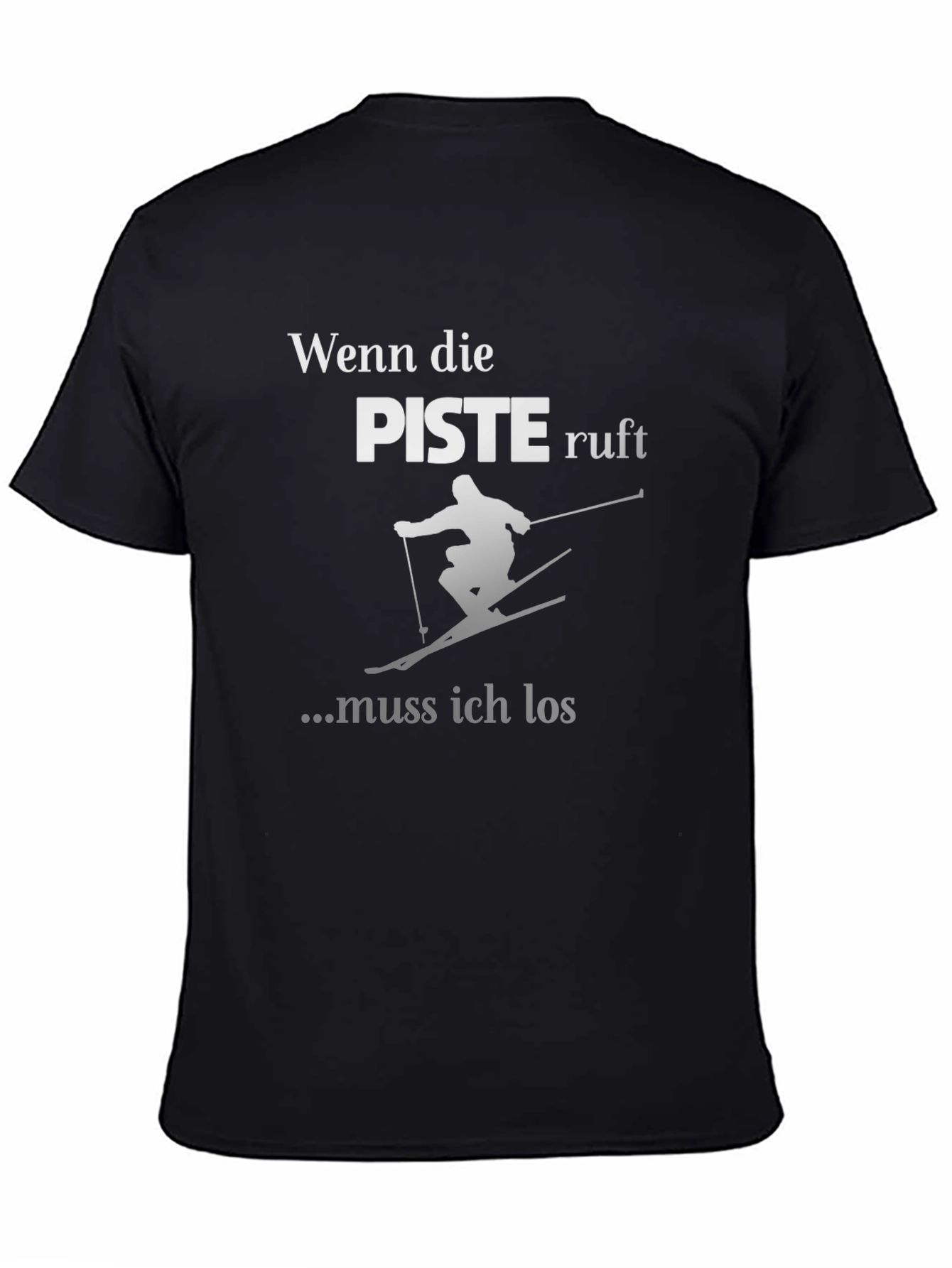Ski T-Shirt - Wenn die Piste Ruft Design