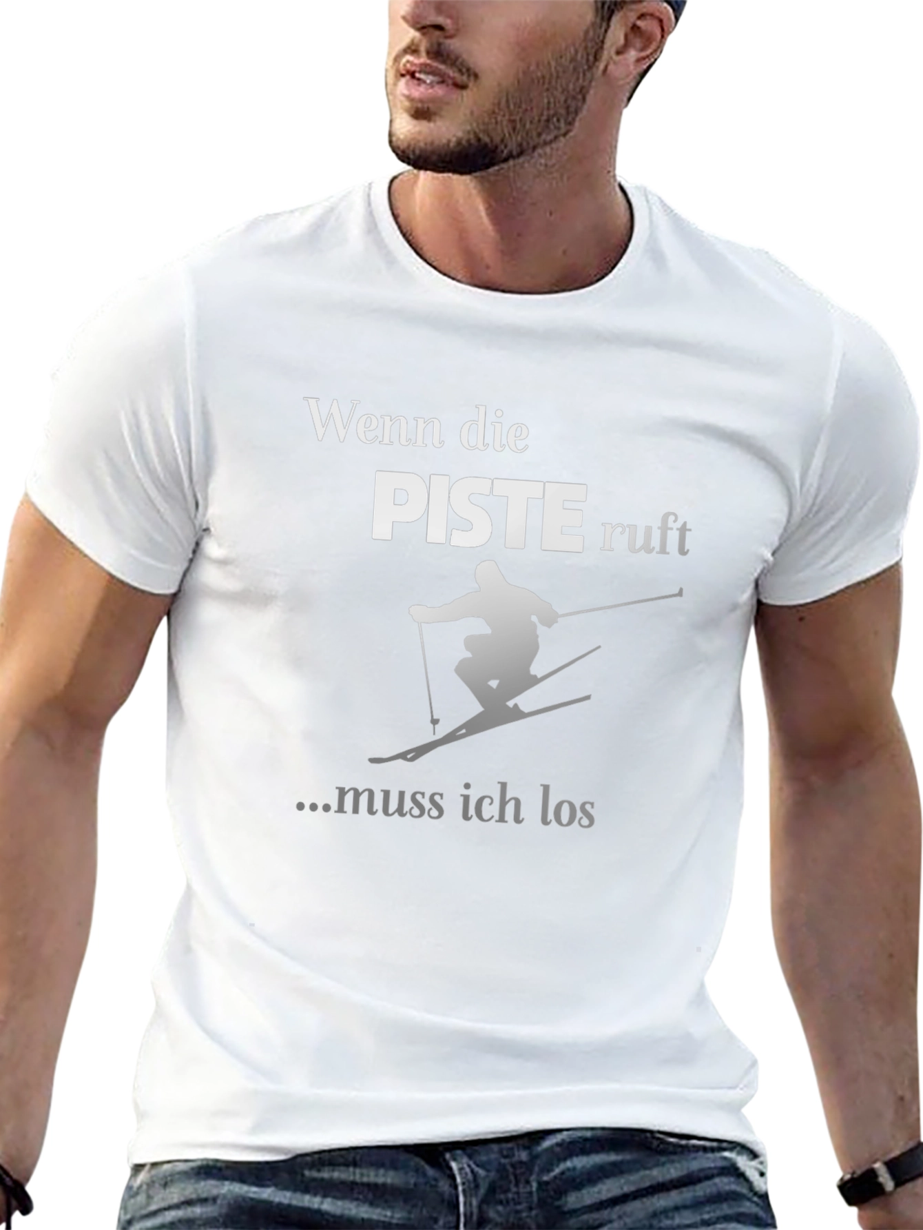 Ski T-Shirt - Wenn die Piste Ruft Design