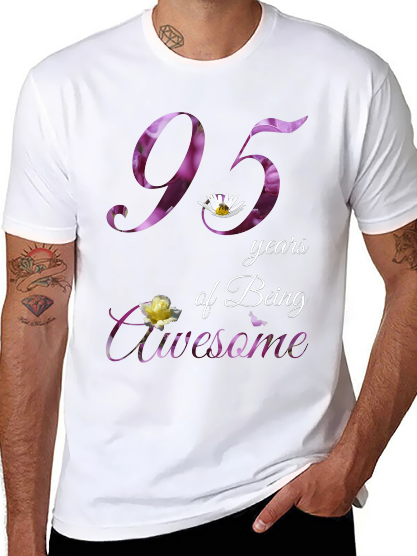 95 Years of Being Awesome Graphic T-Shirt