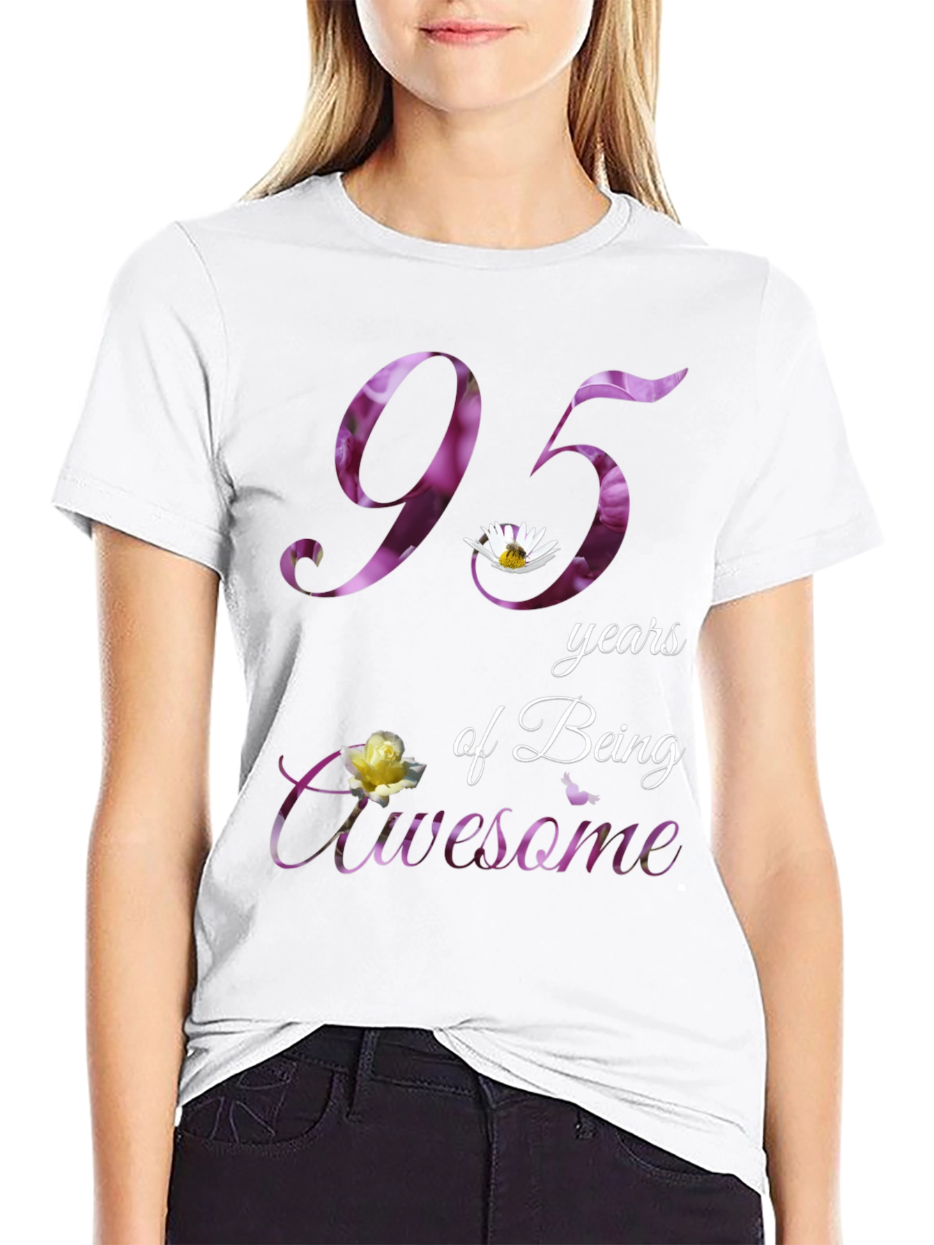 95 Years of Being Awesome Graphic T-Shirt