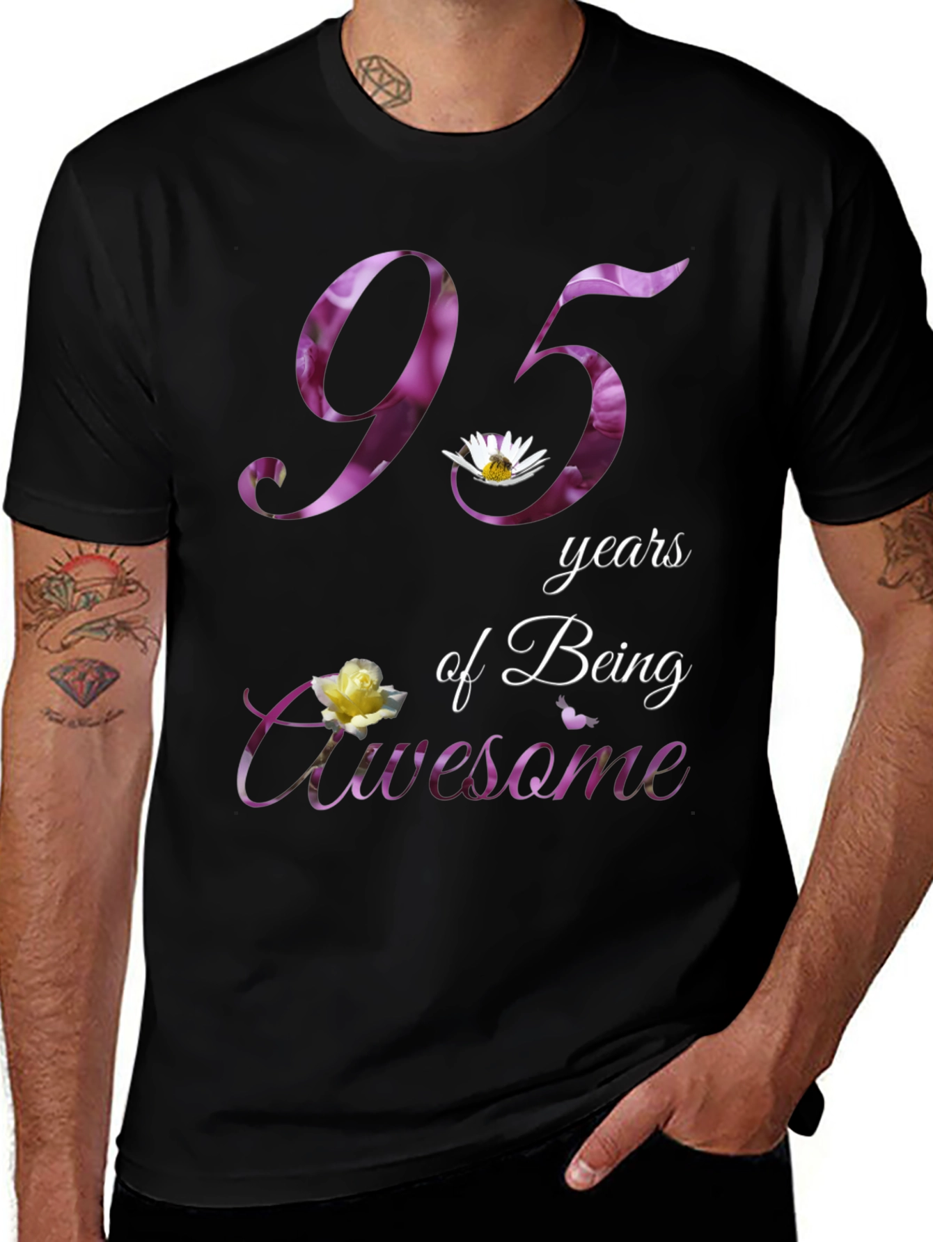 95 Years of Being Awesome Graphic T-Shirt