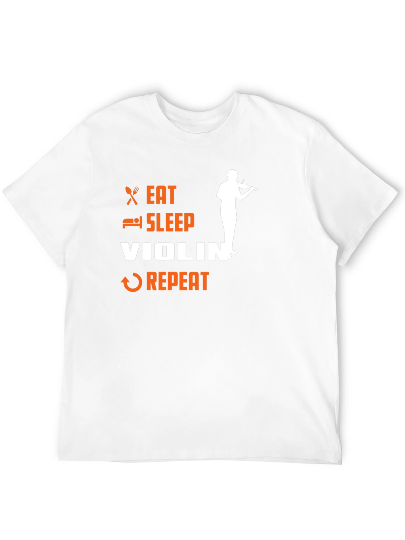 Eat Sleep Violin Repeat T-Shirt - Musician Tee