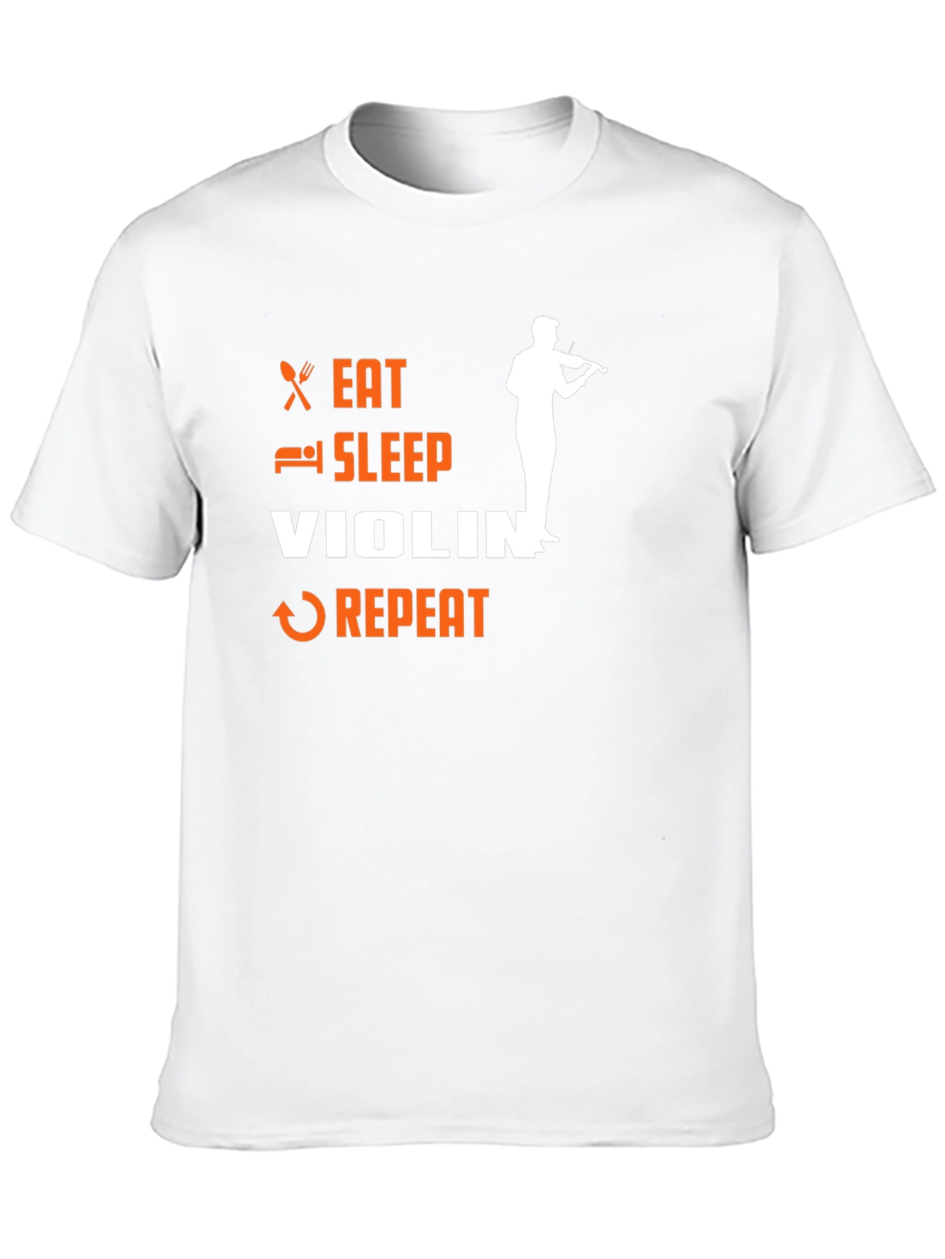 Eat Sleep Violin Repeat T-Shirt - Musician Tee