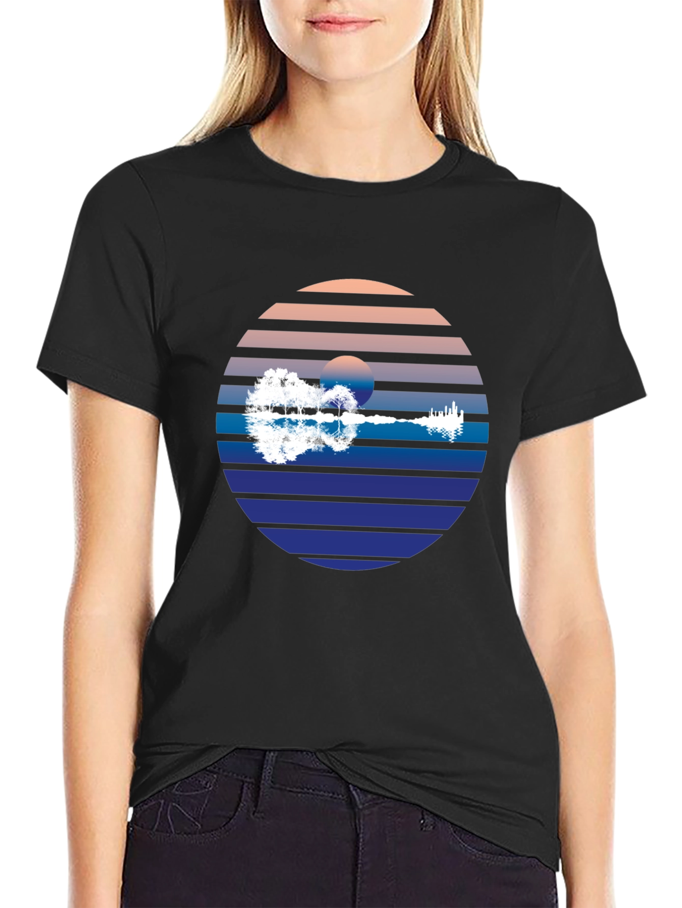 Sunset Guitar Graphic Tee