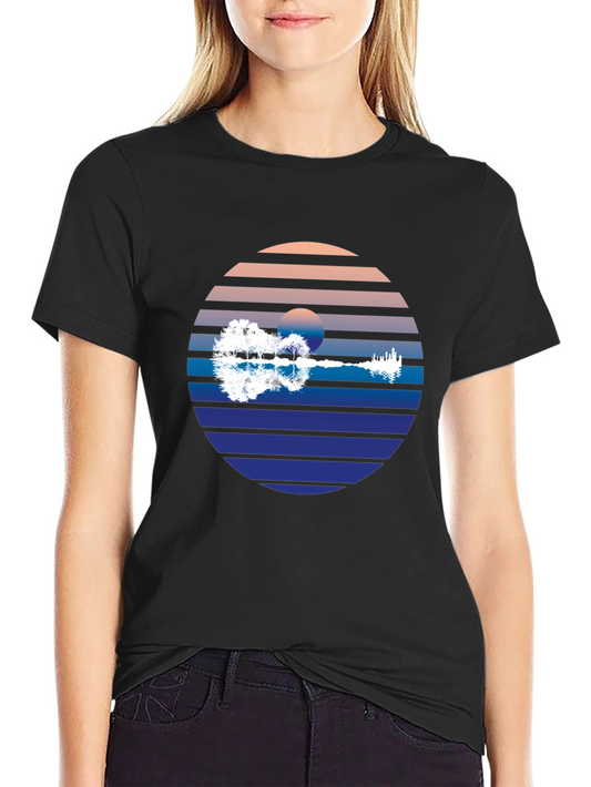 Sunset Guitar Graphic Tee