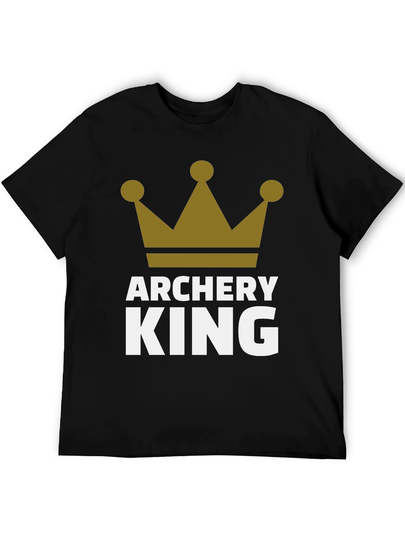 Archery King Mens Black Graphic T-Shirt