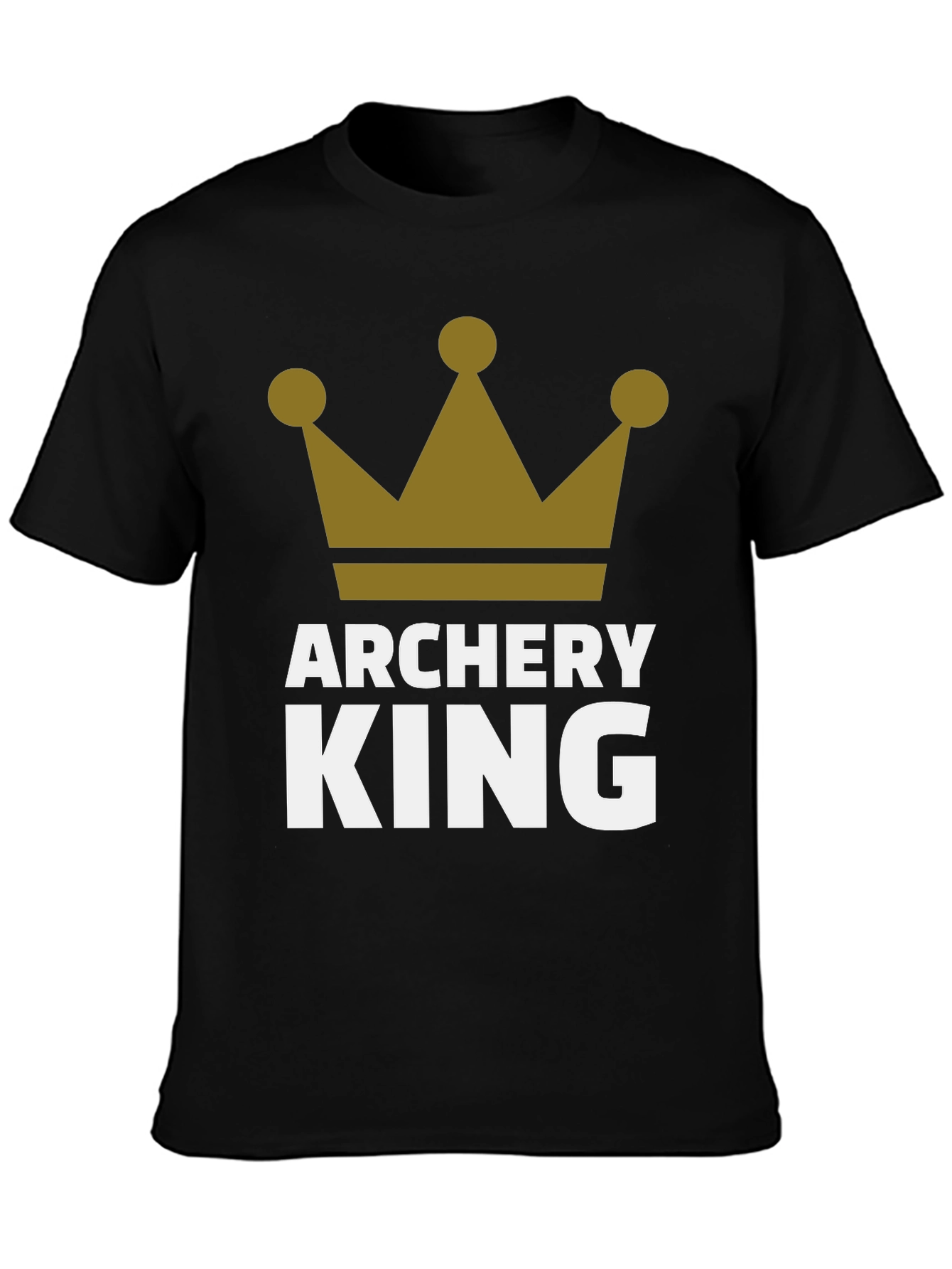 Archery King Mens Black Graphic T-Shirt