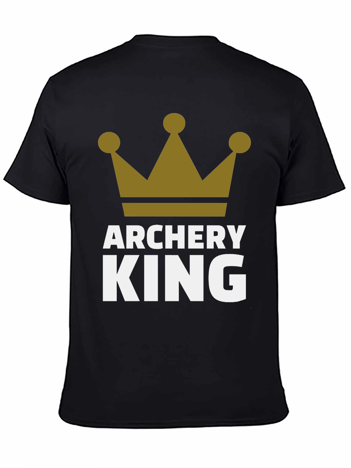 Archery King Mens Black Graphic T-Shirt