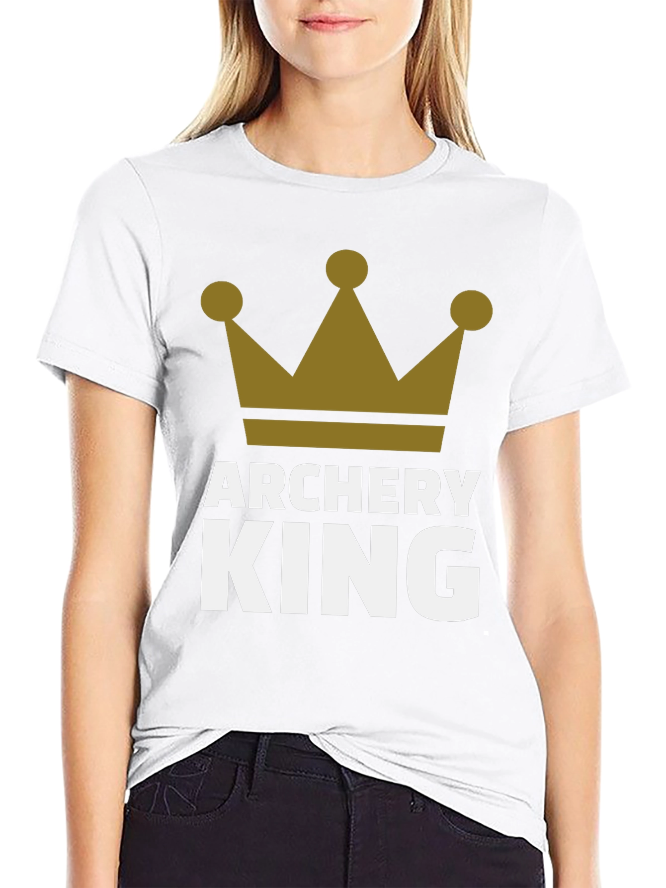 Archery King Mens Black Graphic T-Shirt