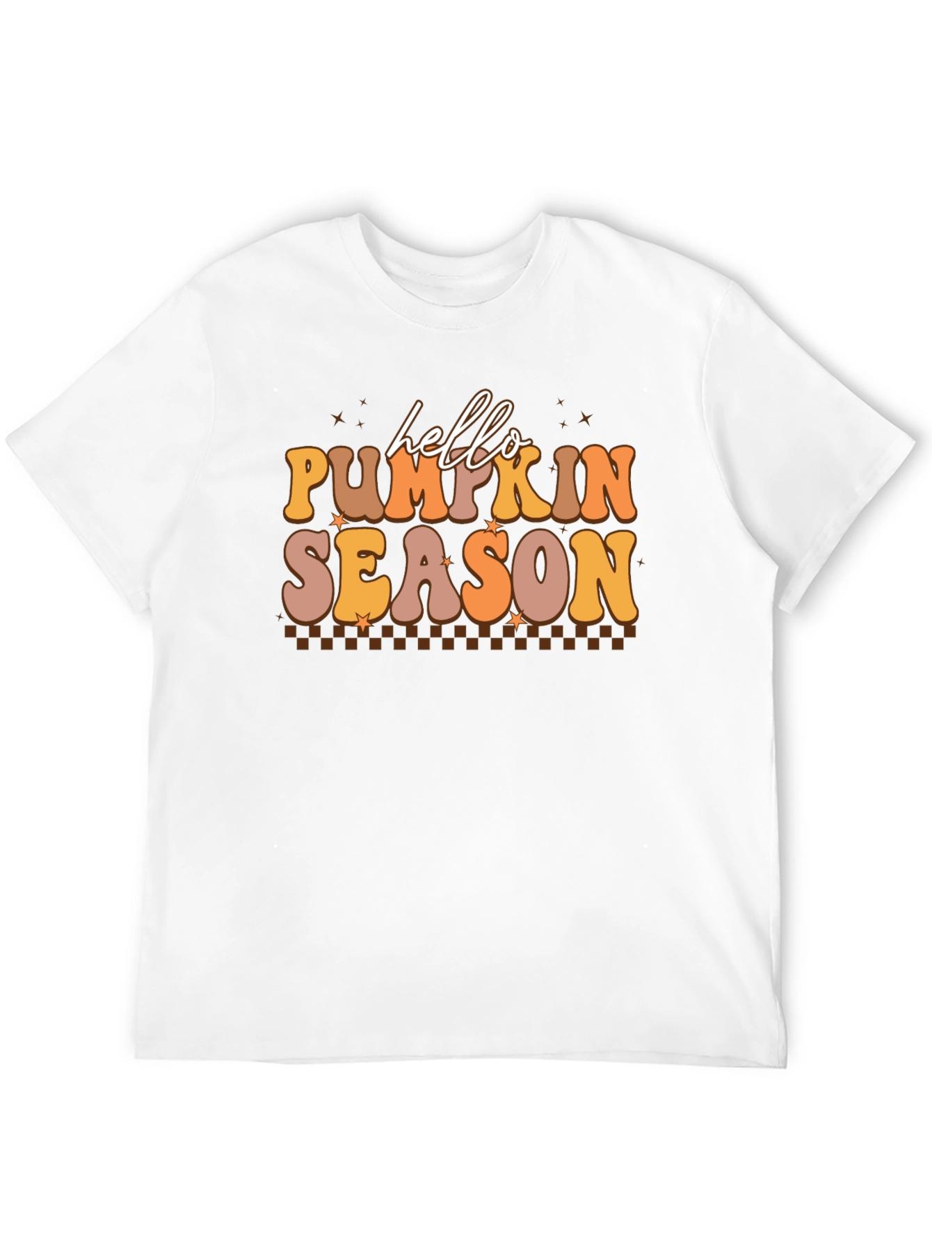 Hello Pumpkin Season Black Graphic Tee