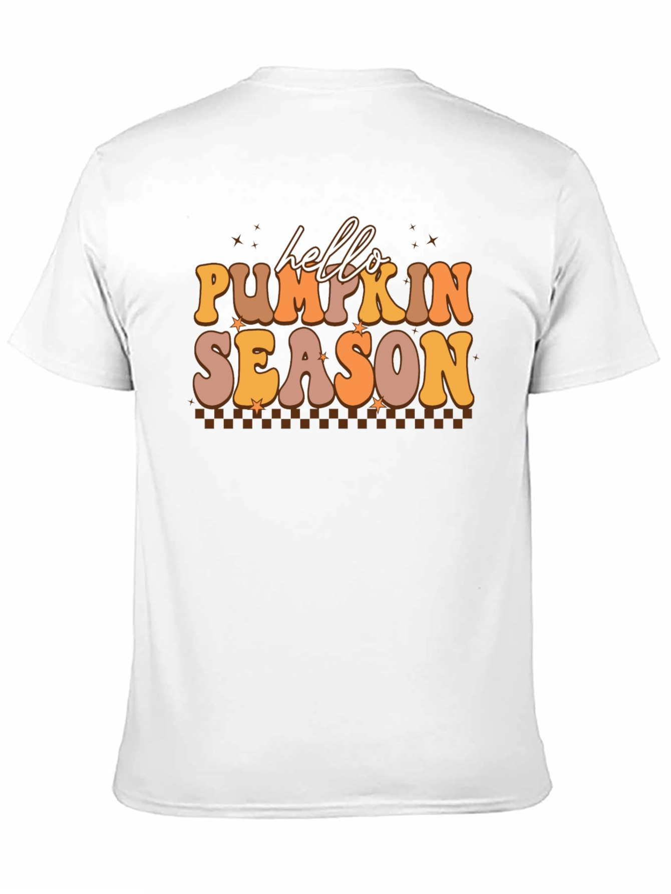 Hello Pumpkin Season Black Graphic Tee