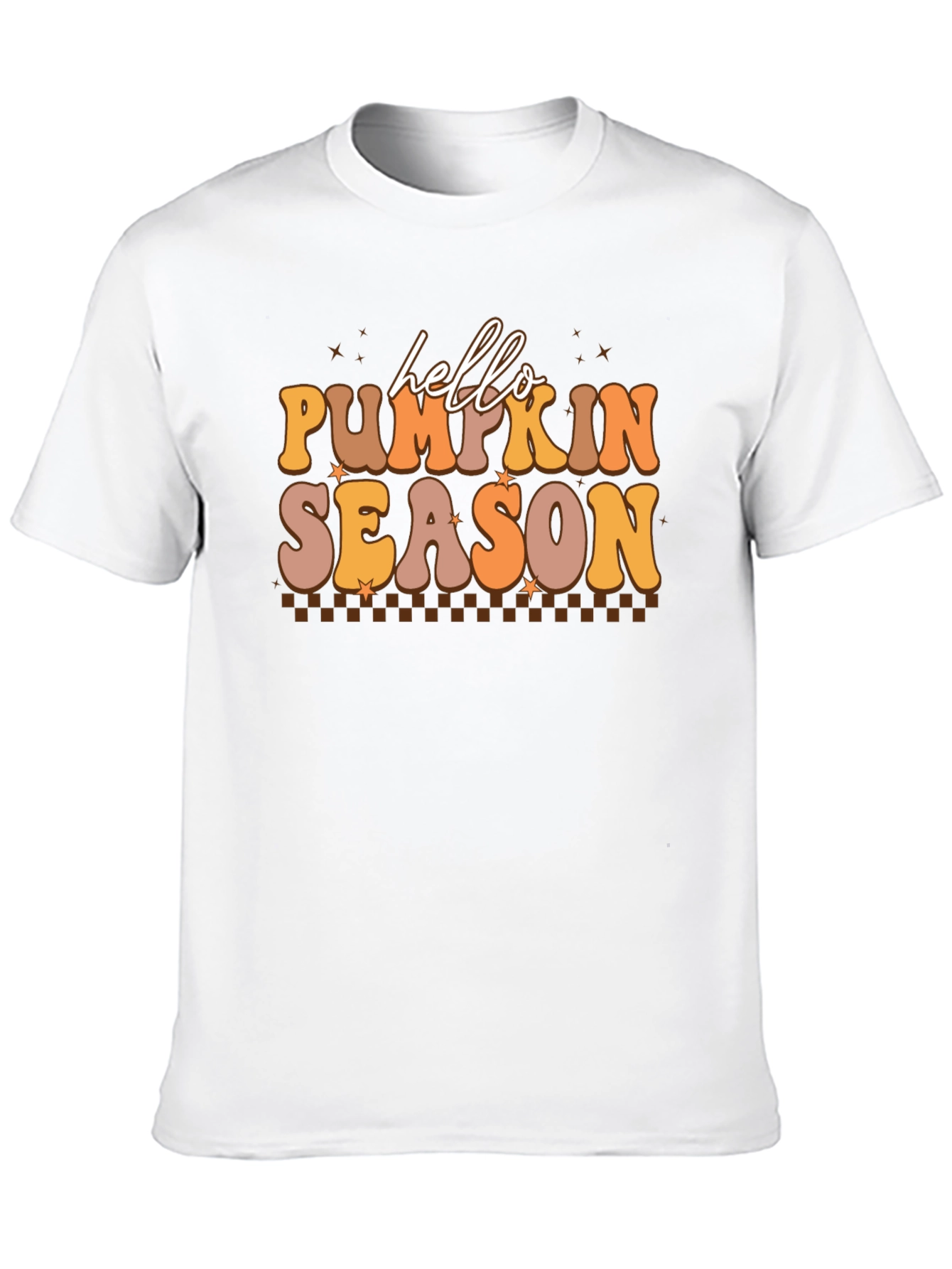 Hello Pumpkin Season Black Graphic Tee