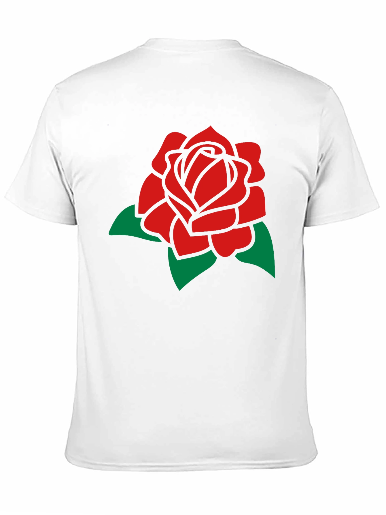 Red Rose Graphic Tee - Classic Black T-Shirt
