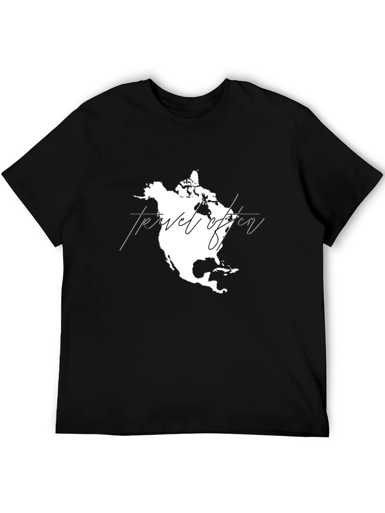 Travel Often Graphic T-Shirt - Black