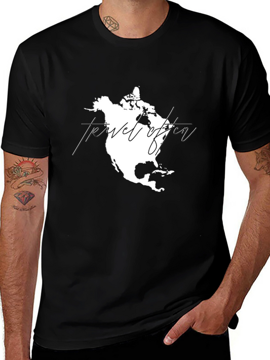 Travel Often Graphic T-Shirt - Black