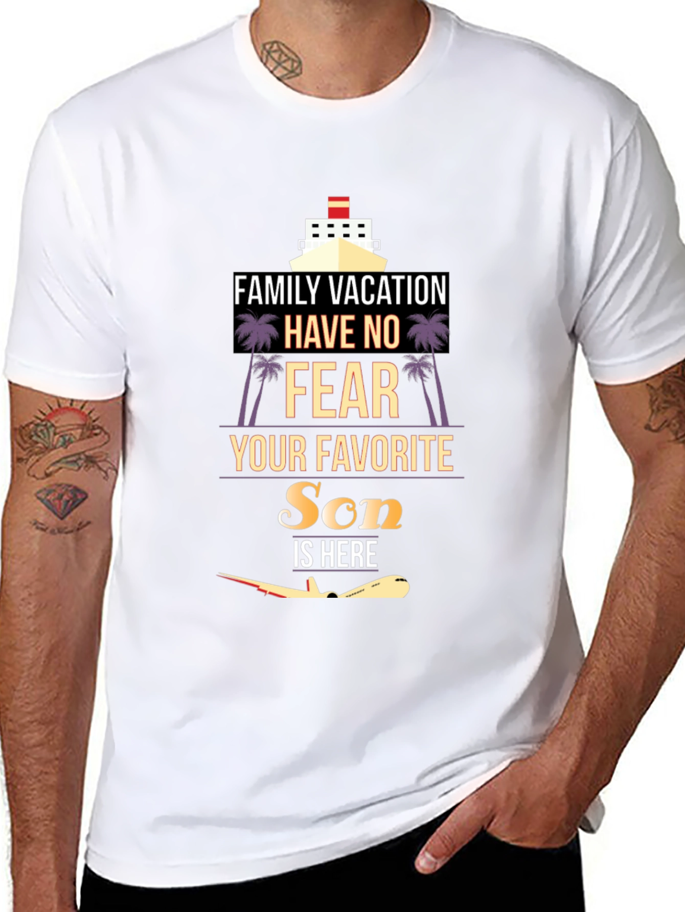 Family Vacation Son is Here Graphic T-Shirt