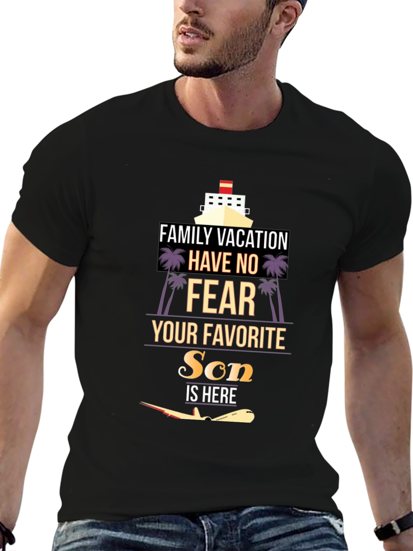 Family Vacation Son is Here Graphic T-Shirt
