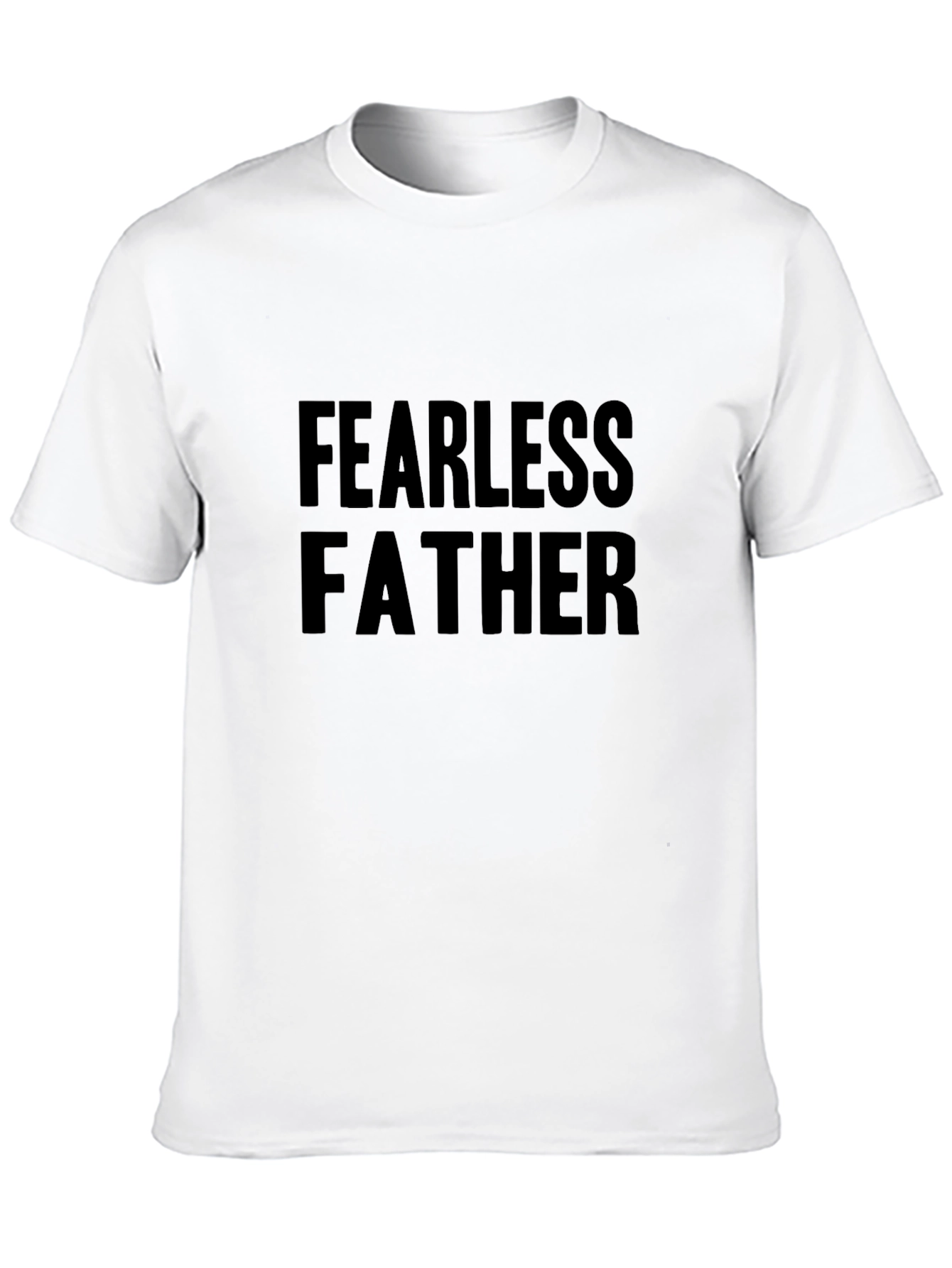 Fearless Father Graphic Tee - Black Casual T-Shirt