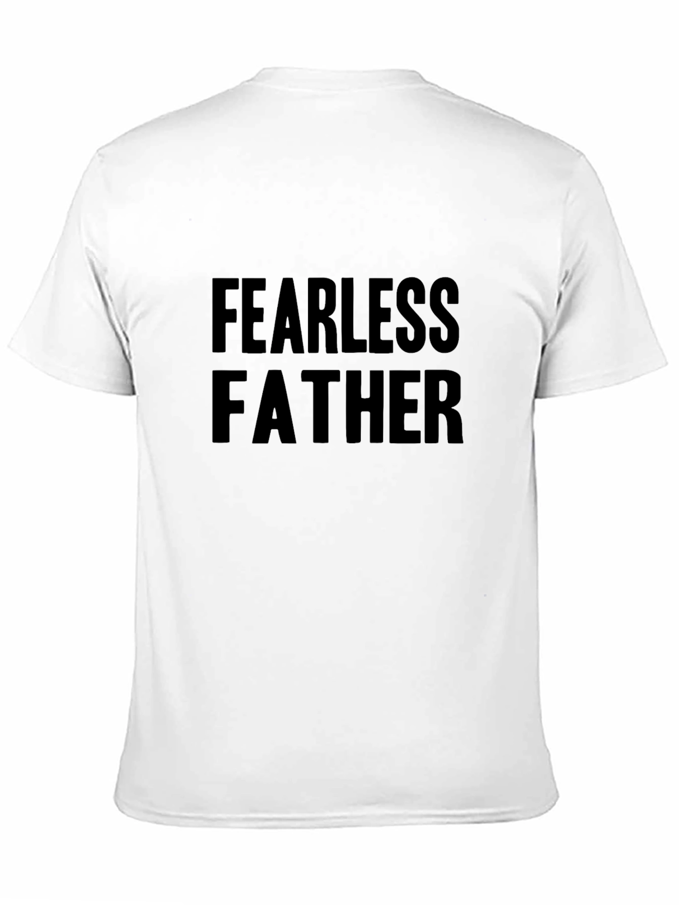 Fearless Father Graphic Tee - Black Casual T-Shirt