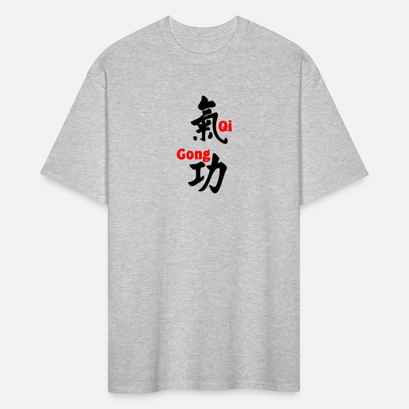 QI gong script with text in red