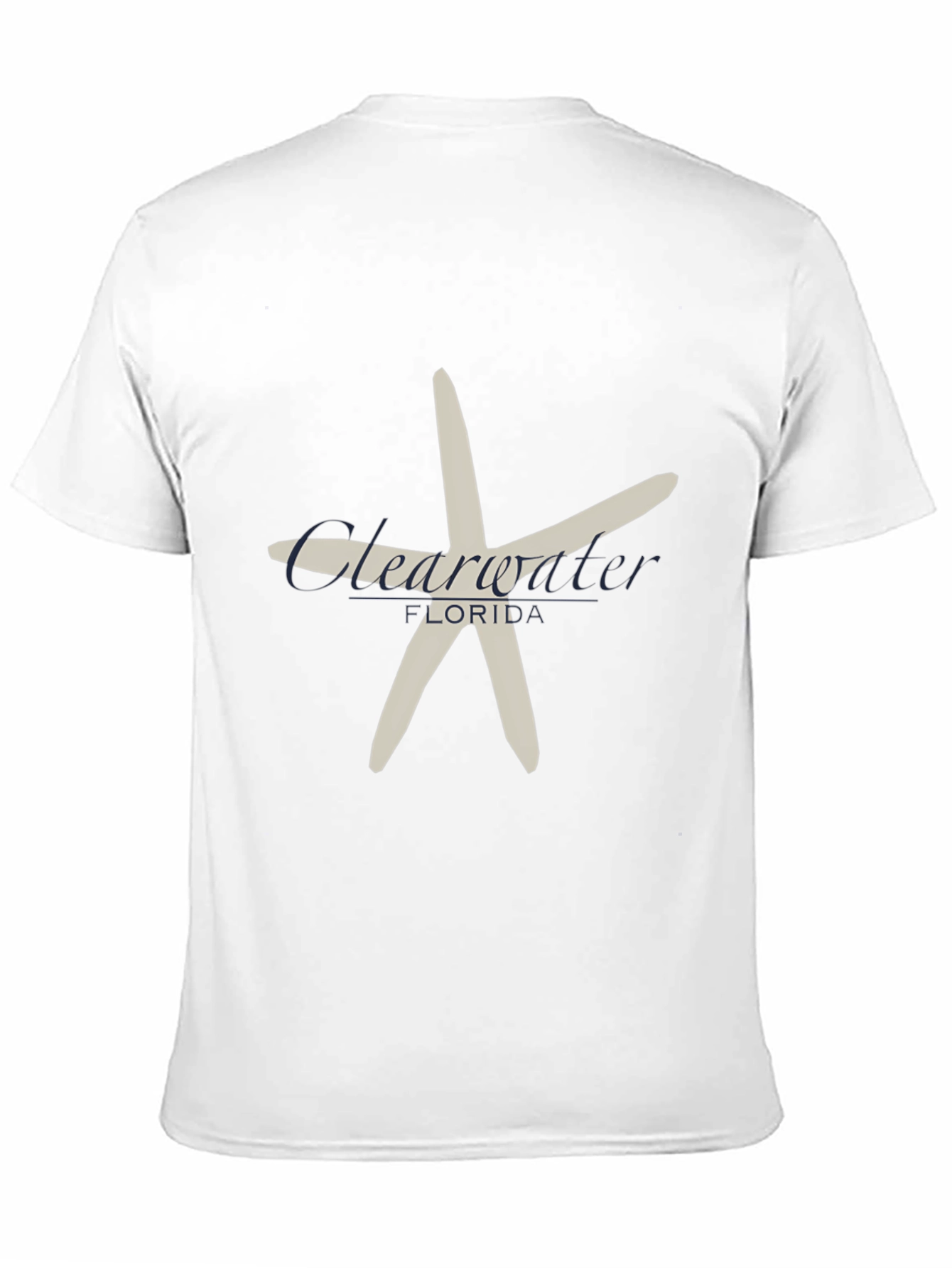 Clearwater Florida Starfish Black T-Shirt