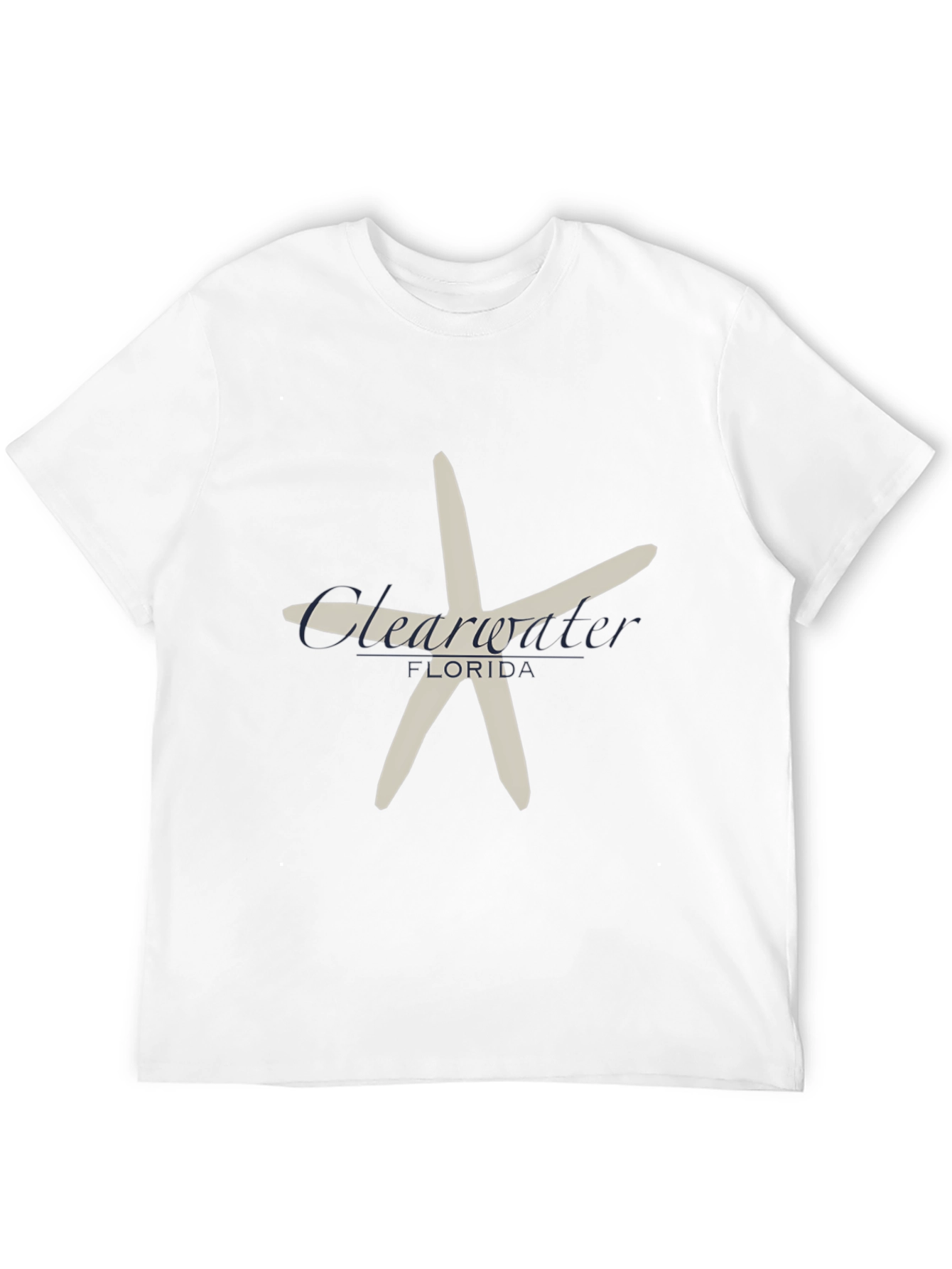 Clearwater Florida Starfish Black T-Shirt