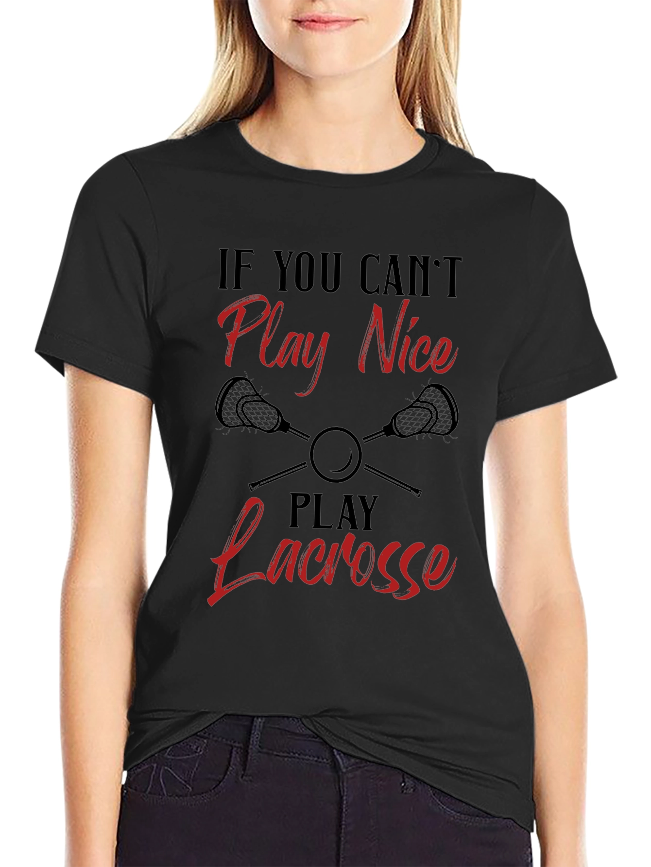 Funny Lacrosse Player T-Shirt: Play Lacrosse