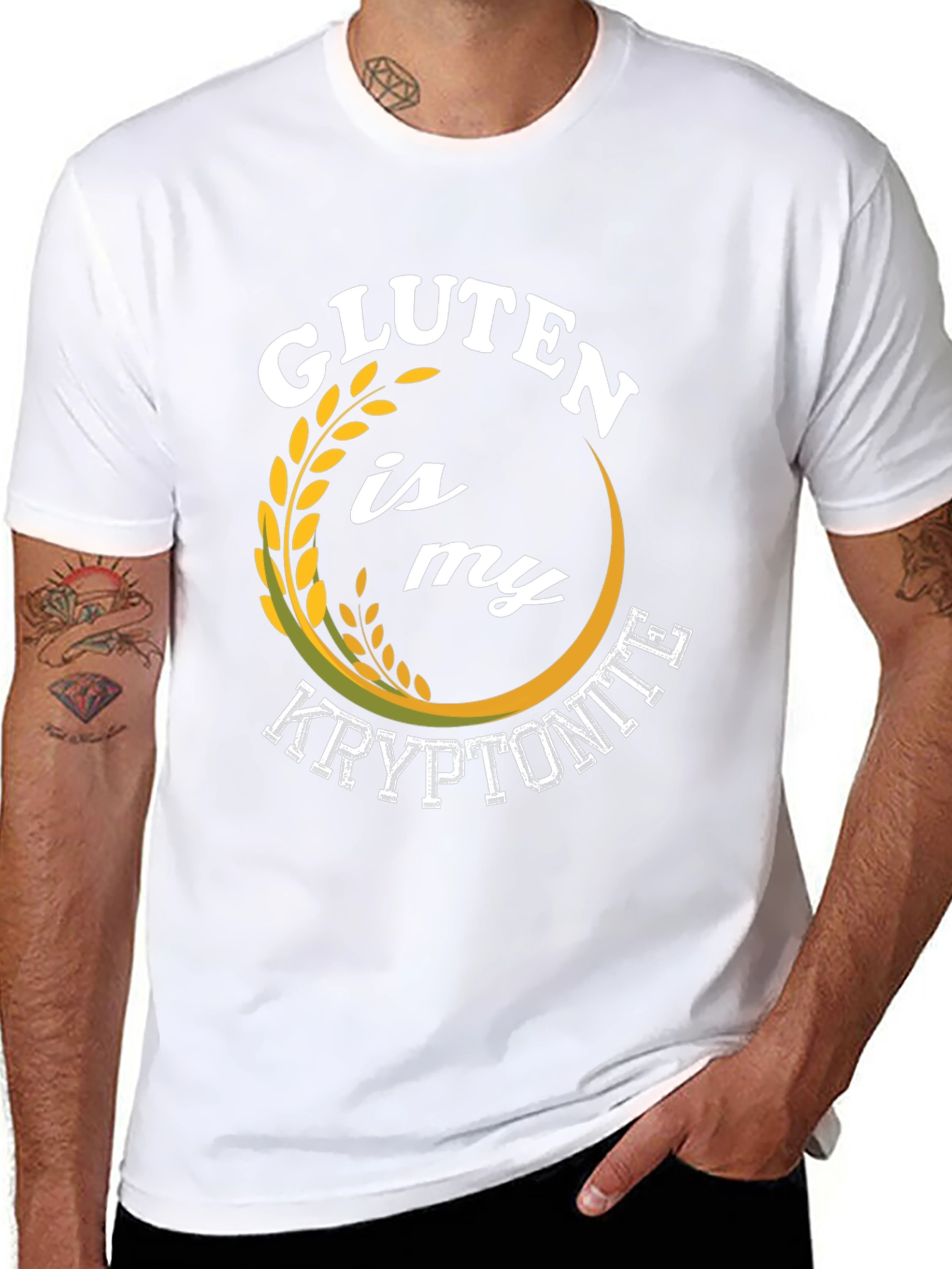 Gluten is My Kryptonite Graphic T-Shirt