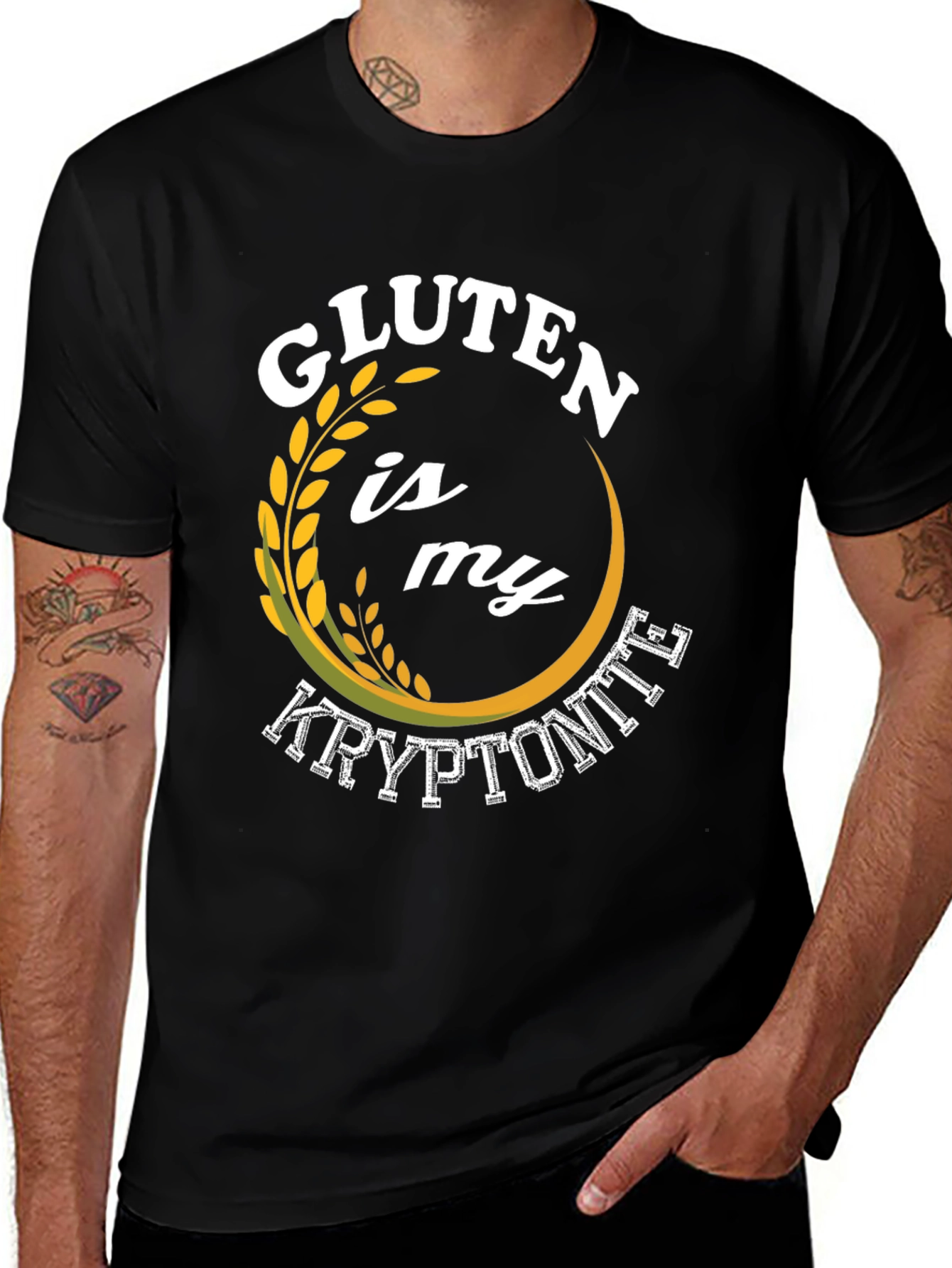Gluten is My Kryptonite Graphic T-Shirt