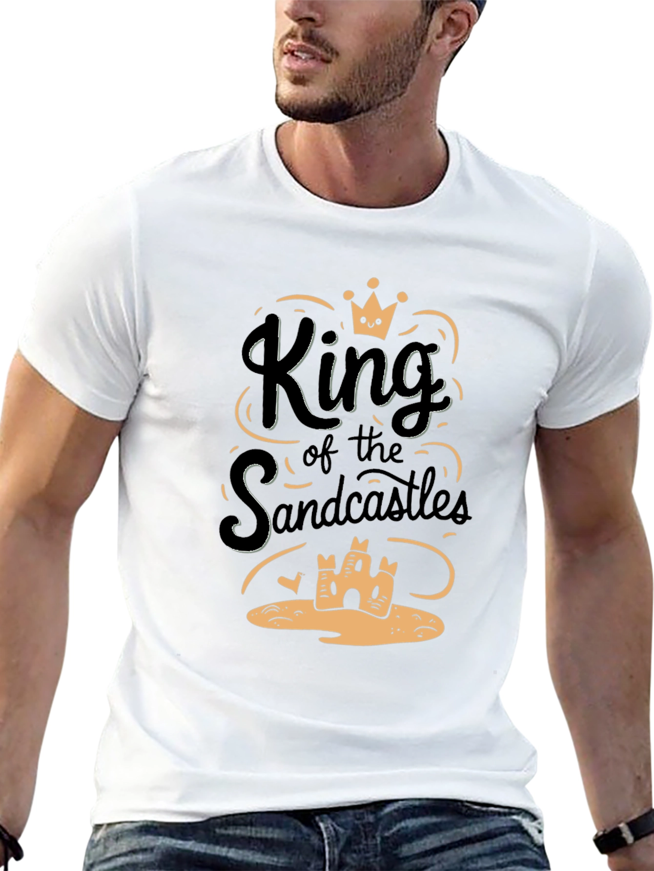 King of the Sandcastles Black Graphic T-Shirt