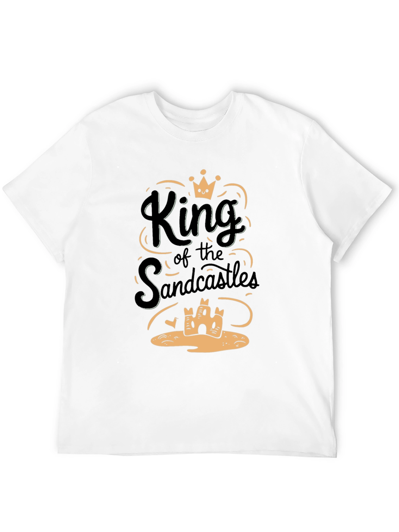 King of the Sandcastles Black Graphic T-Shirt