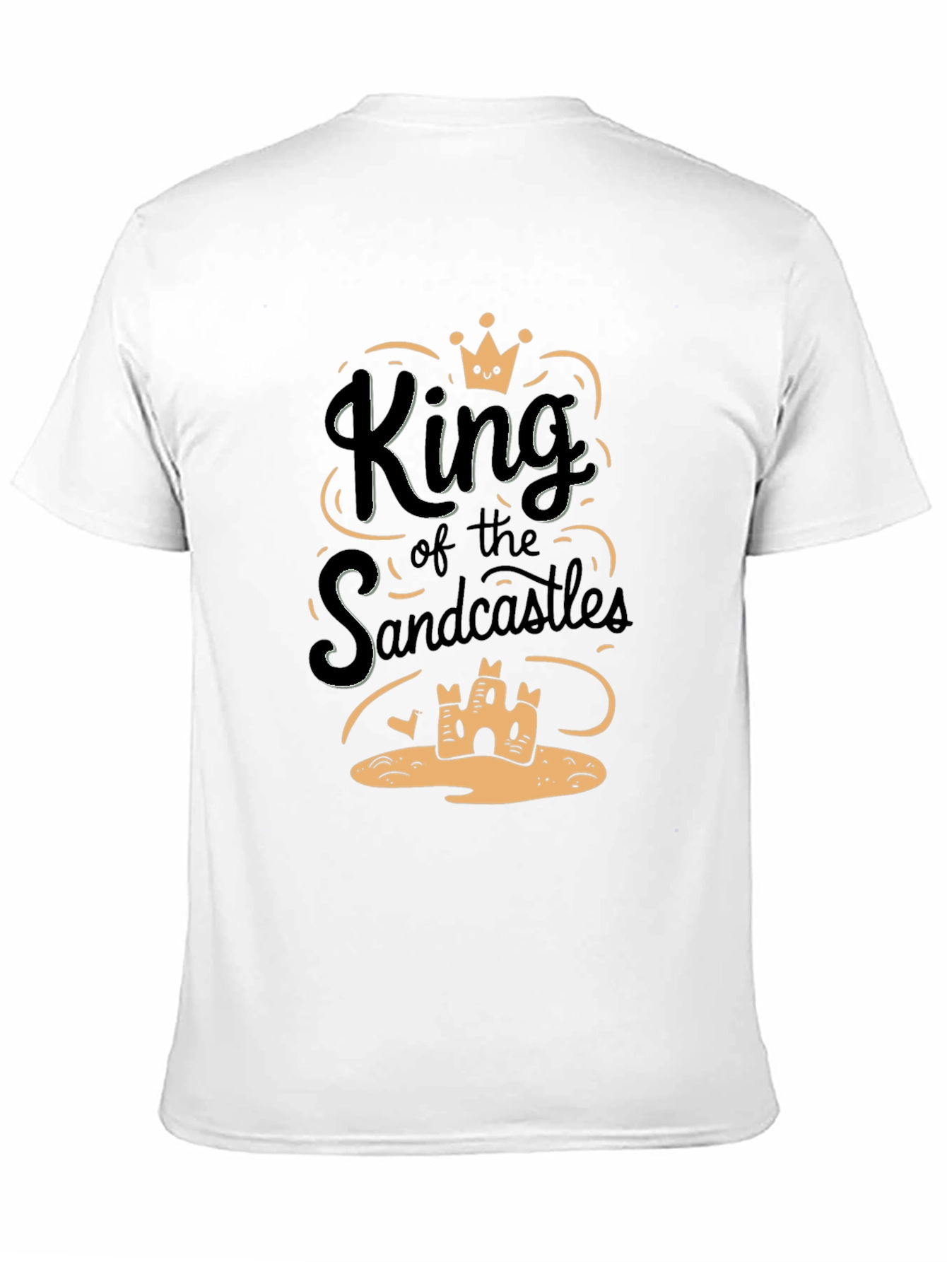 King of the Sandcastles Black Graphic T-Shirt