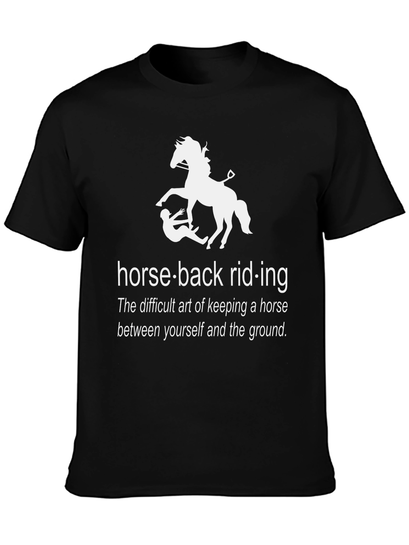 Humorous Horseback Riding Graphic Tee