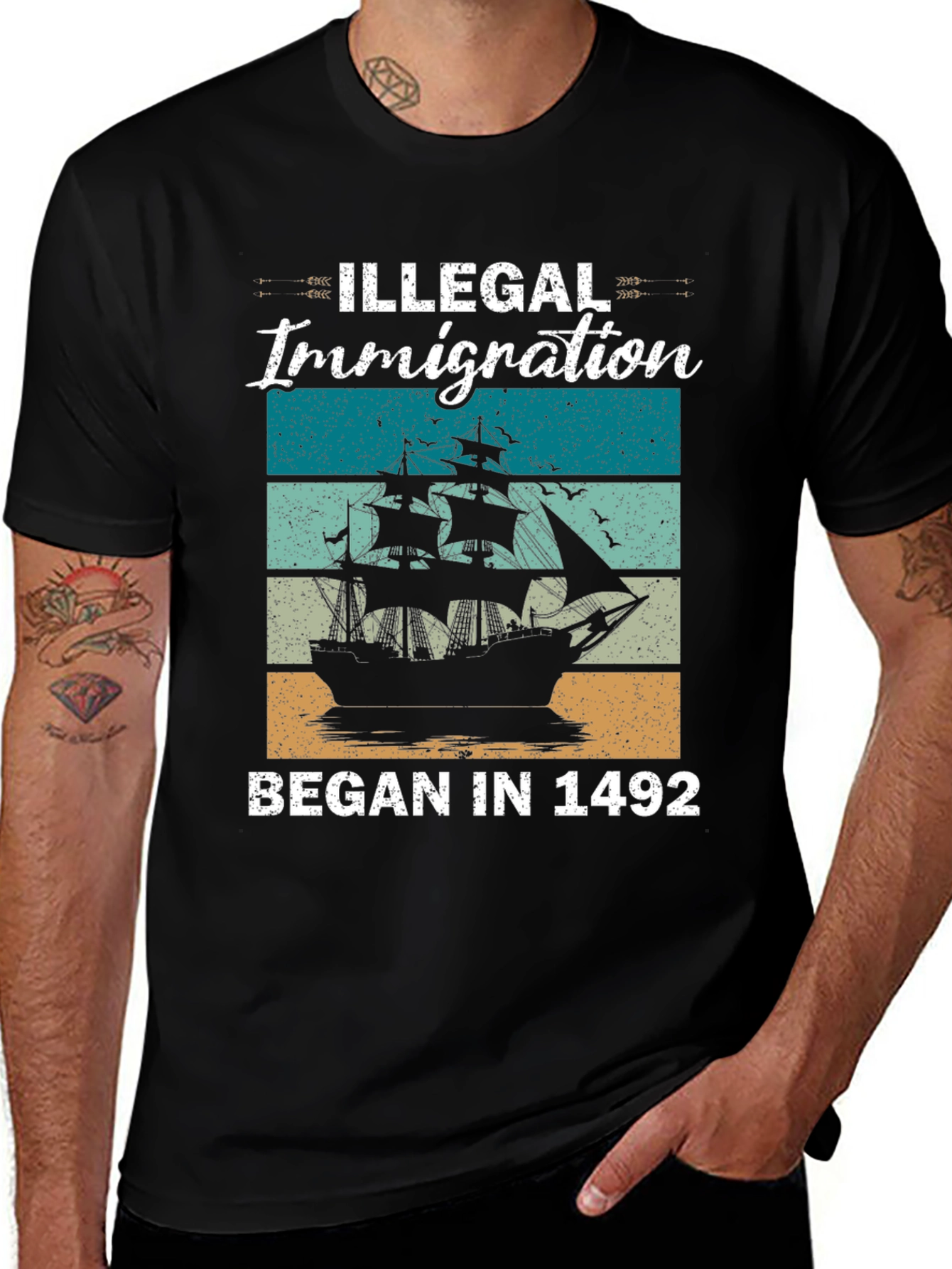 Illegal Immigration Began in 1492 T-Shirt