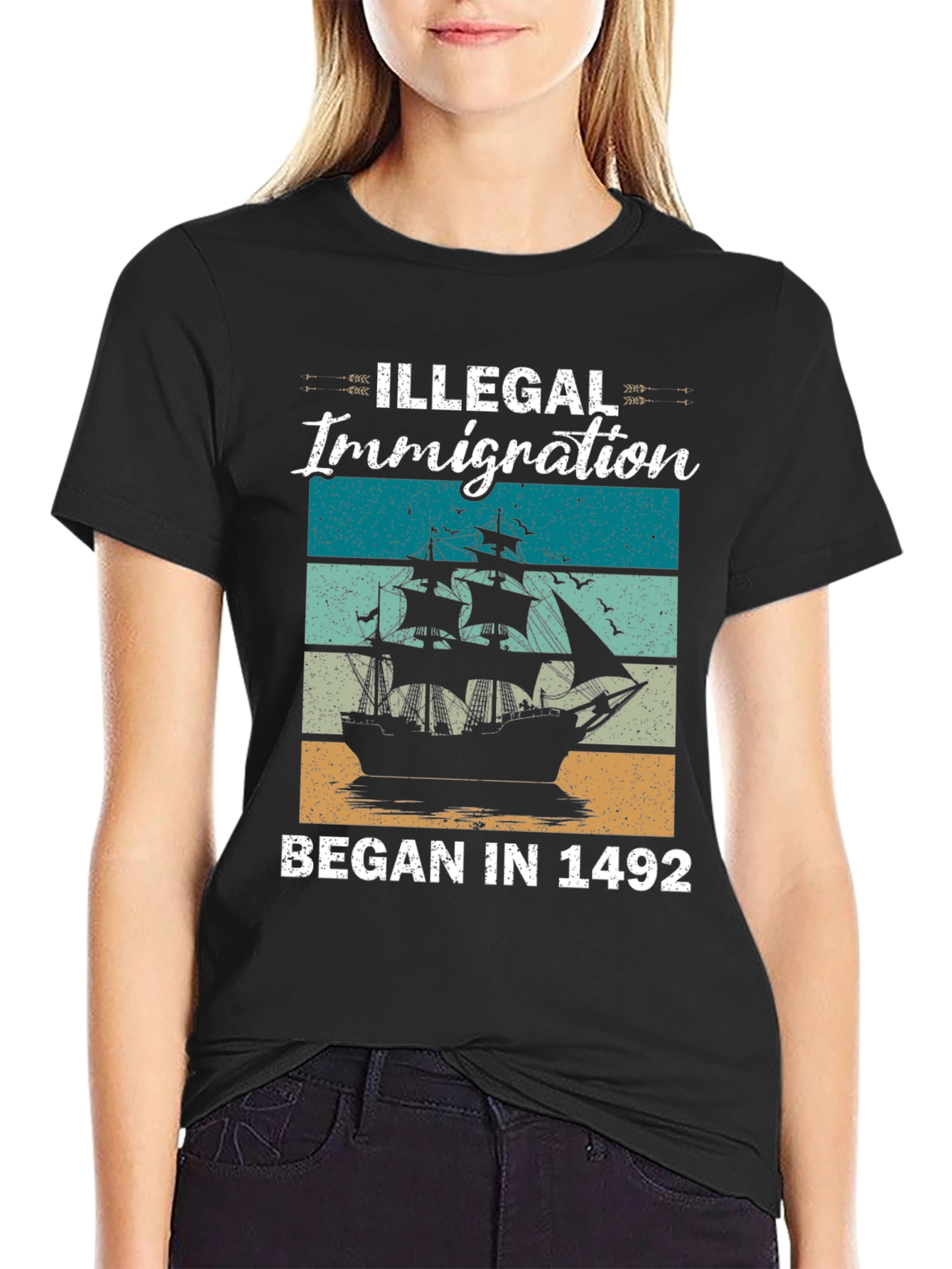 Illegal Immigration Began in 1492 T-Shirt