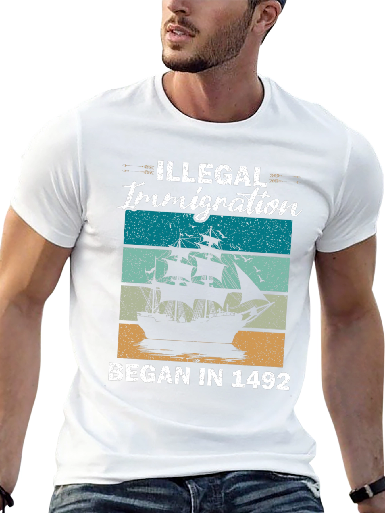 Illegal Immigration Began in 1492 T-Shirt