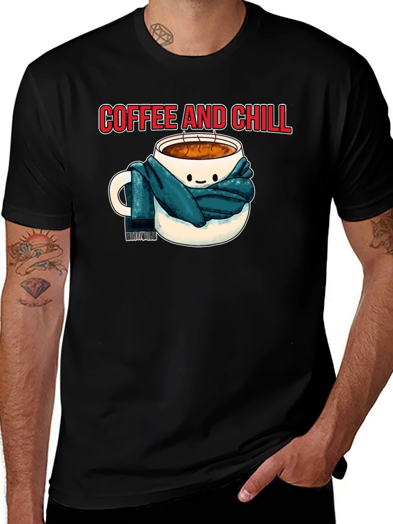 Coffee and Chill Graphic Tee - Cozy Comfort