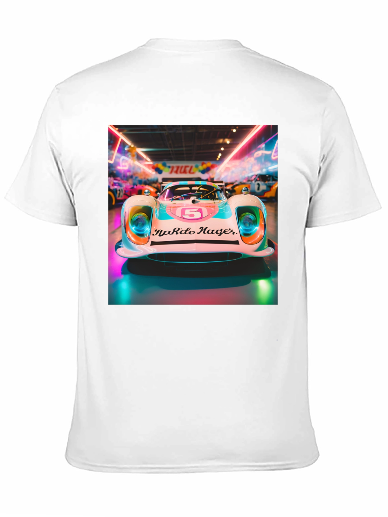 Retro Racing Car Graphic Tee