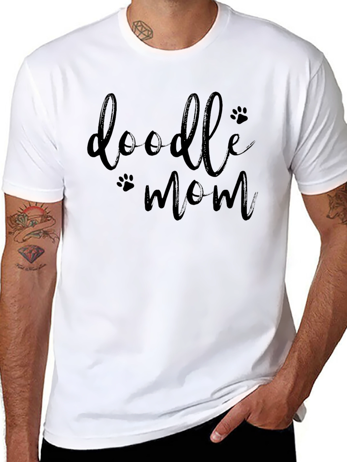 Doodle Mom Black T-Shirt