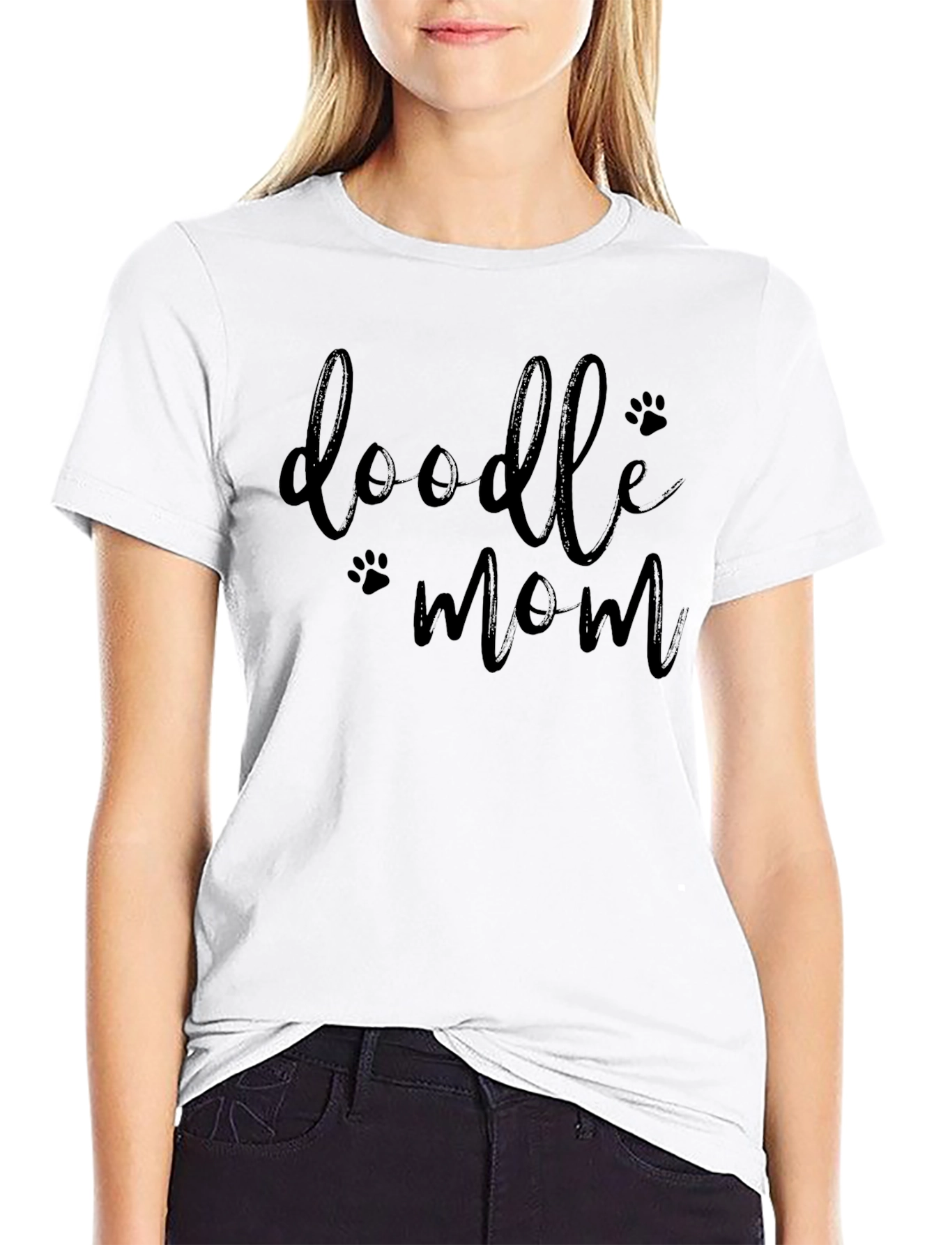 Doodle Mom Black T-Shirt