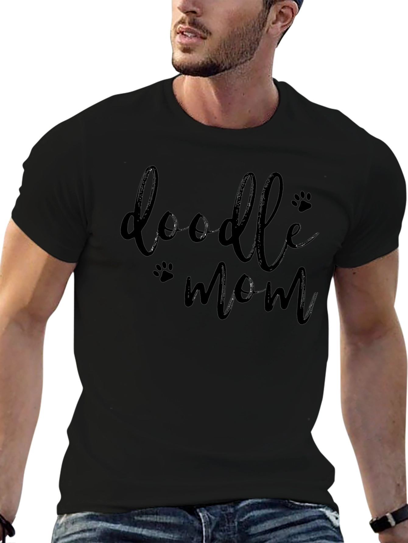 Doodle Mom Black T-Shirt