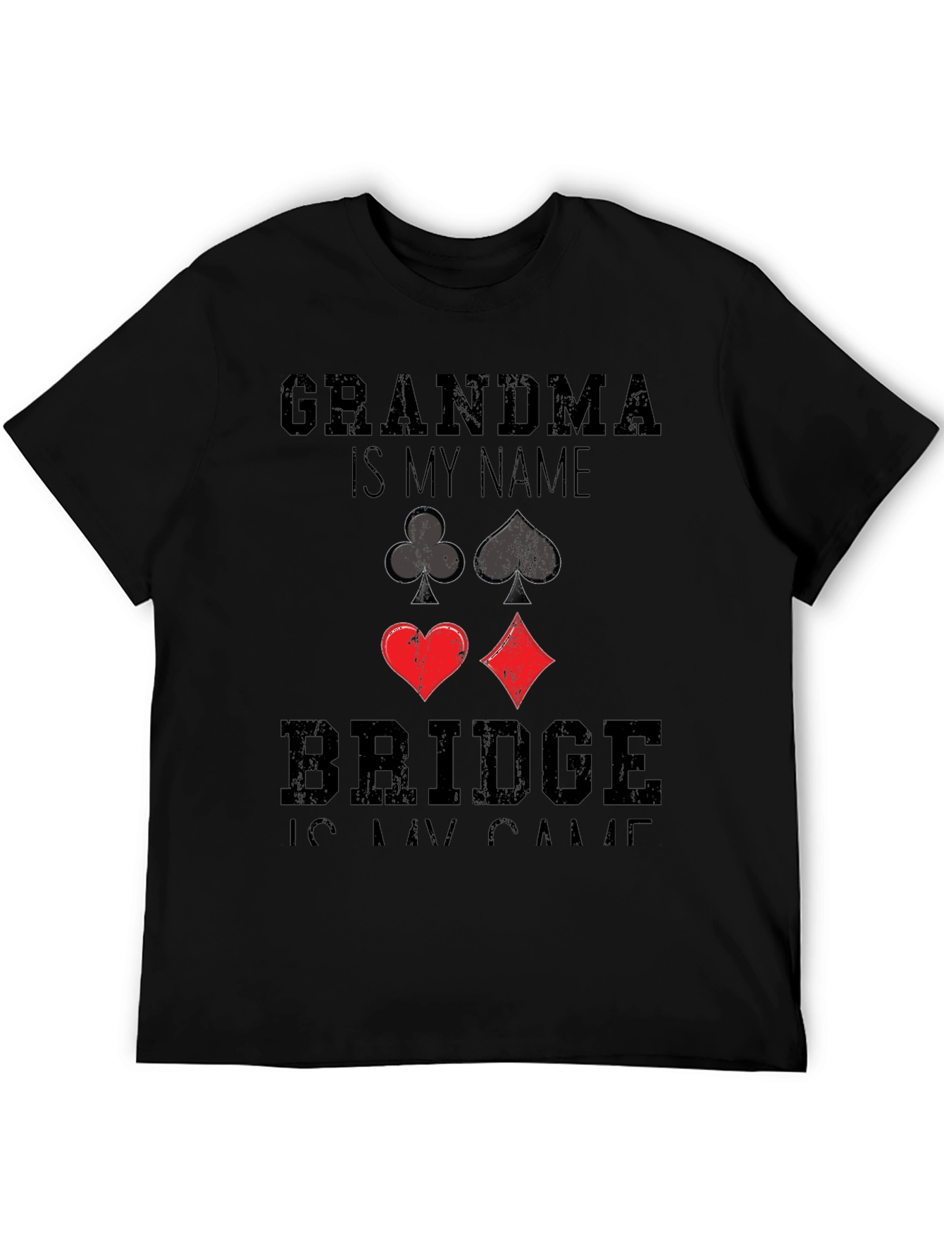 Grandma Bridge T-Shirt - Card Suits Tee