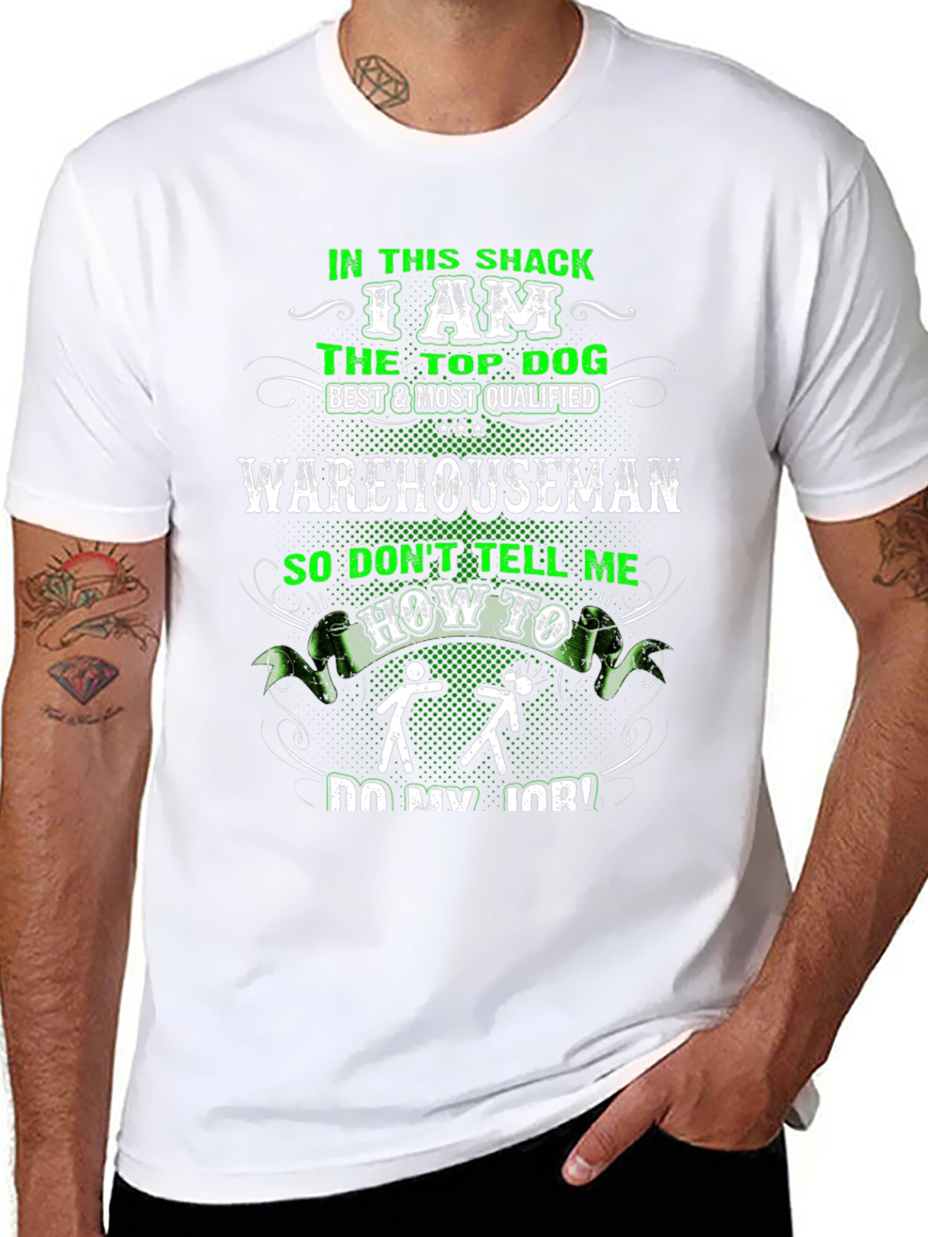 Top Dog Warehouseman Black T-Shirt