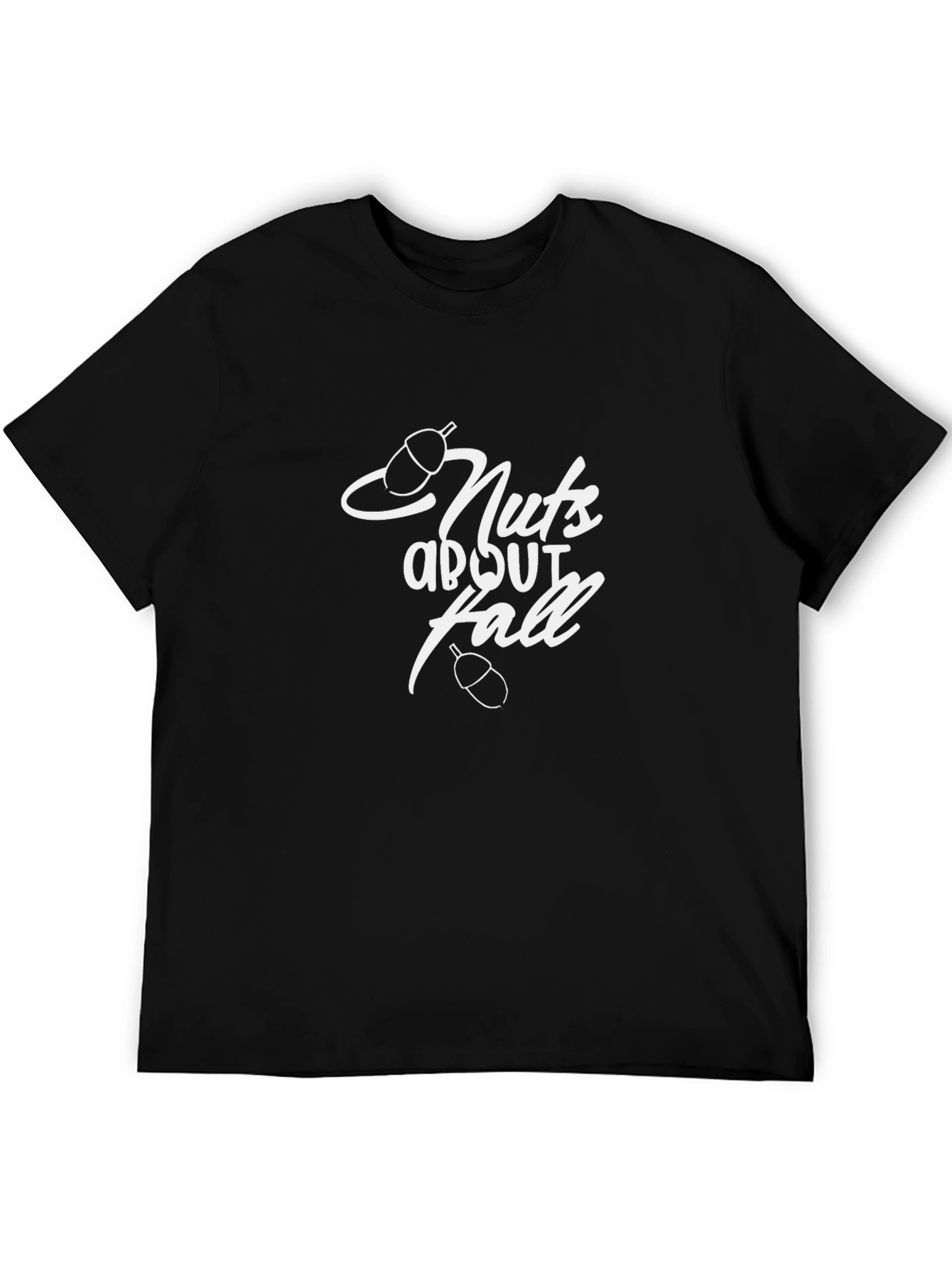 Nuts About Fall Black T-Shirt