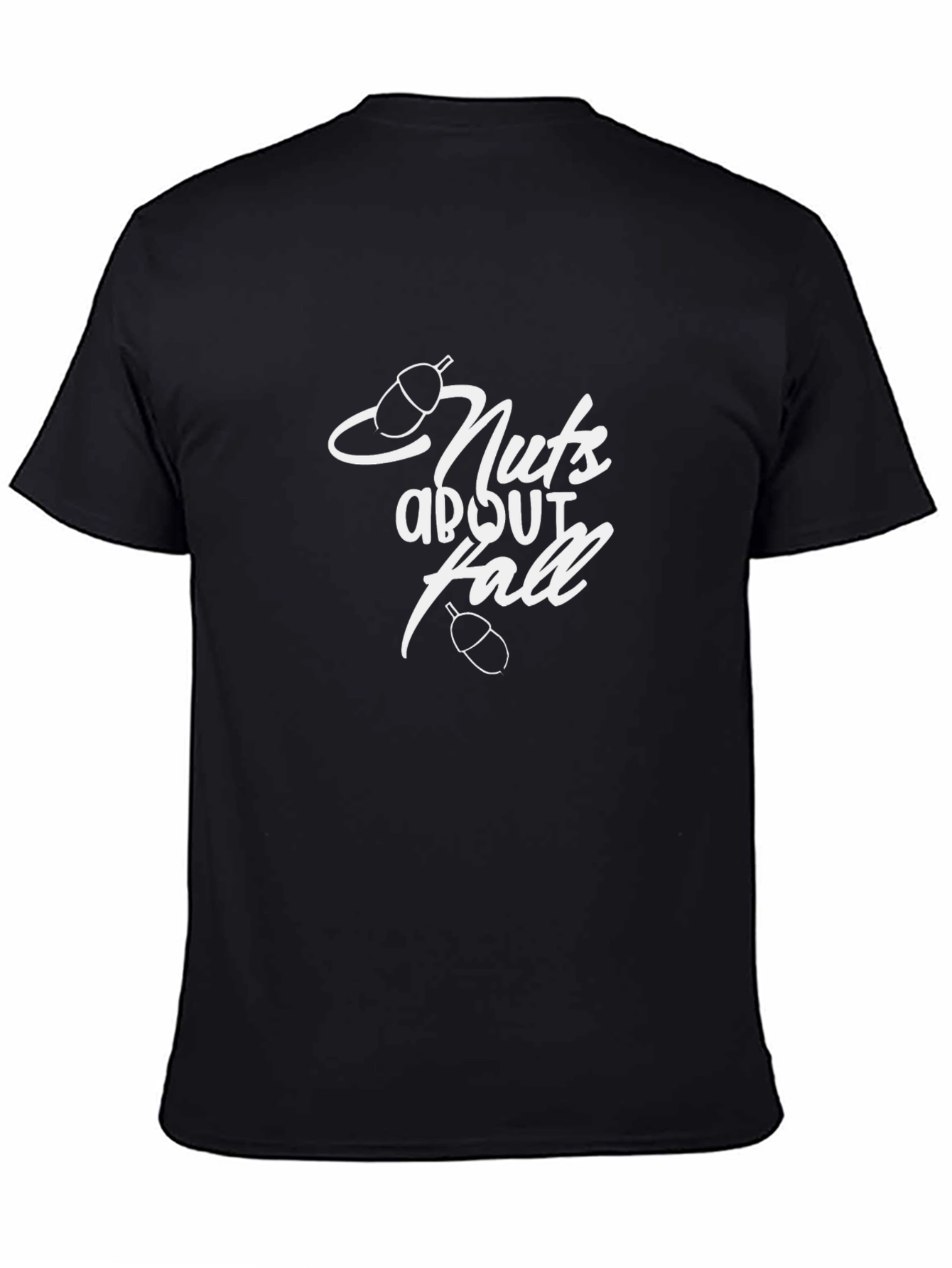 Nuts About Fall Black T-Shirt
