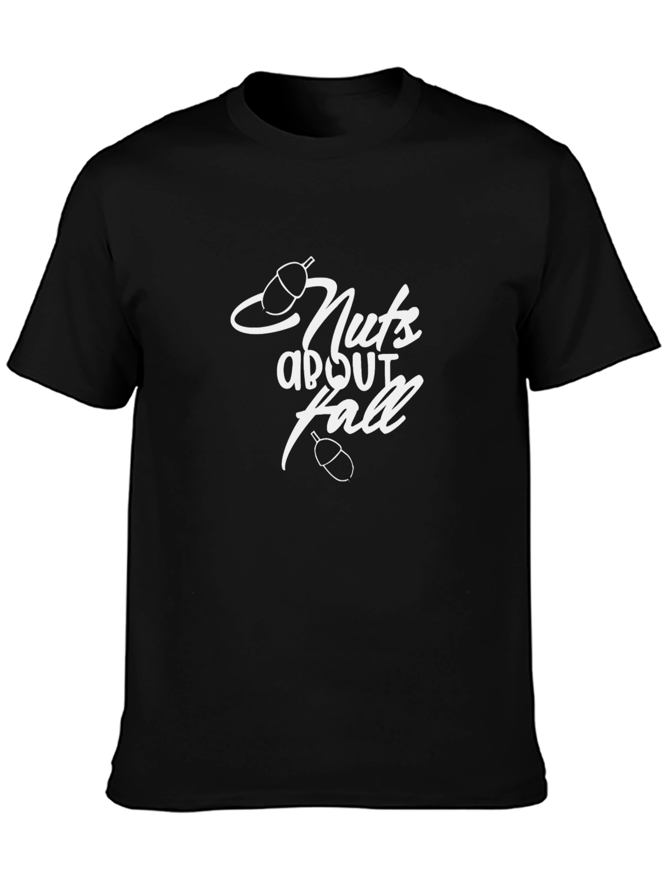 Nuts About Fall Black T-Shirt
