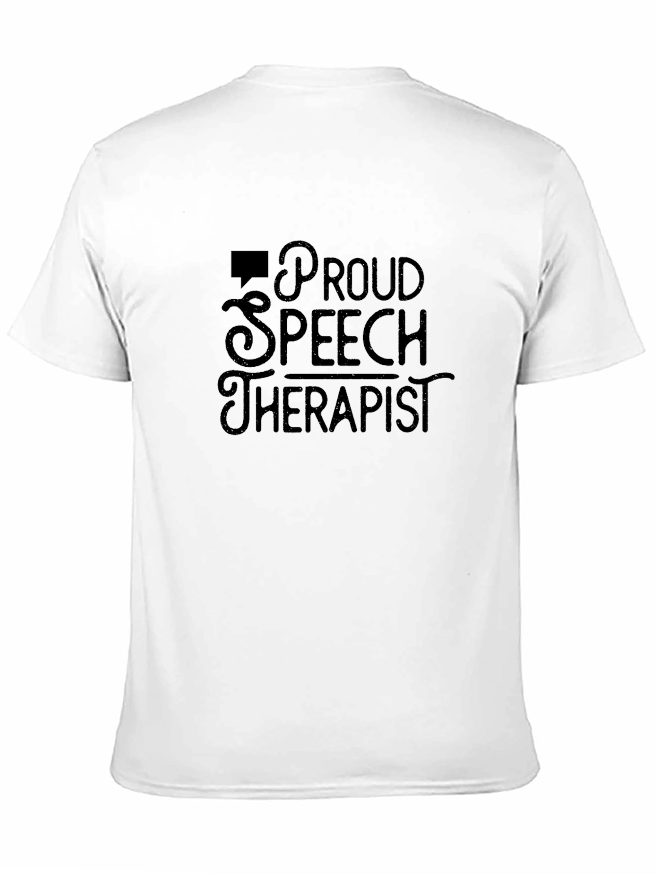 Proud Speech Therapist Black Graphic Tee